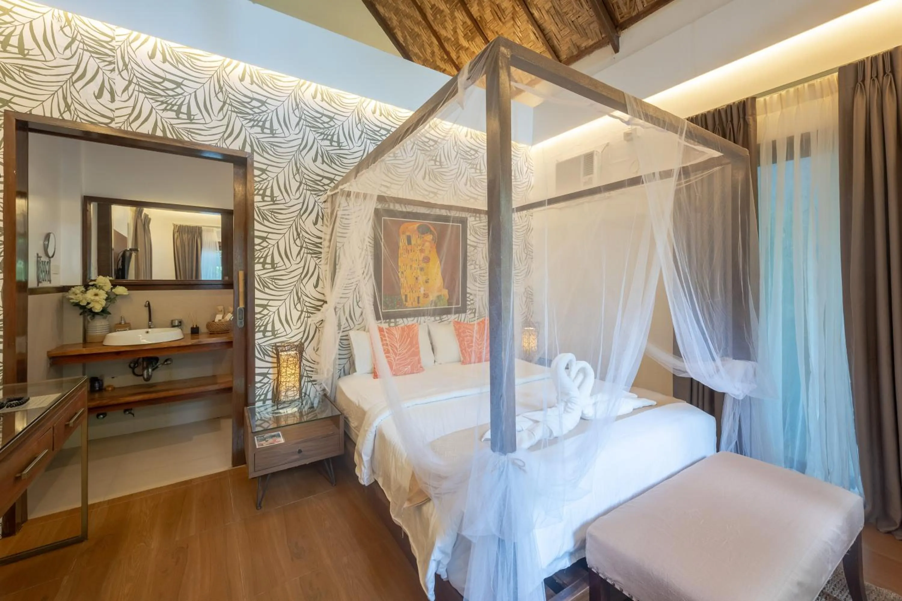 Photo of the whole room, Bed in The Hillside Resort Siargao