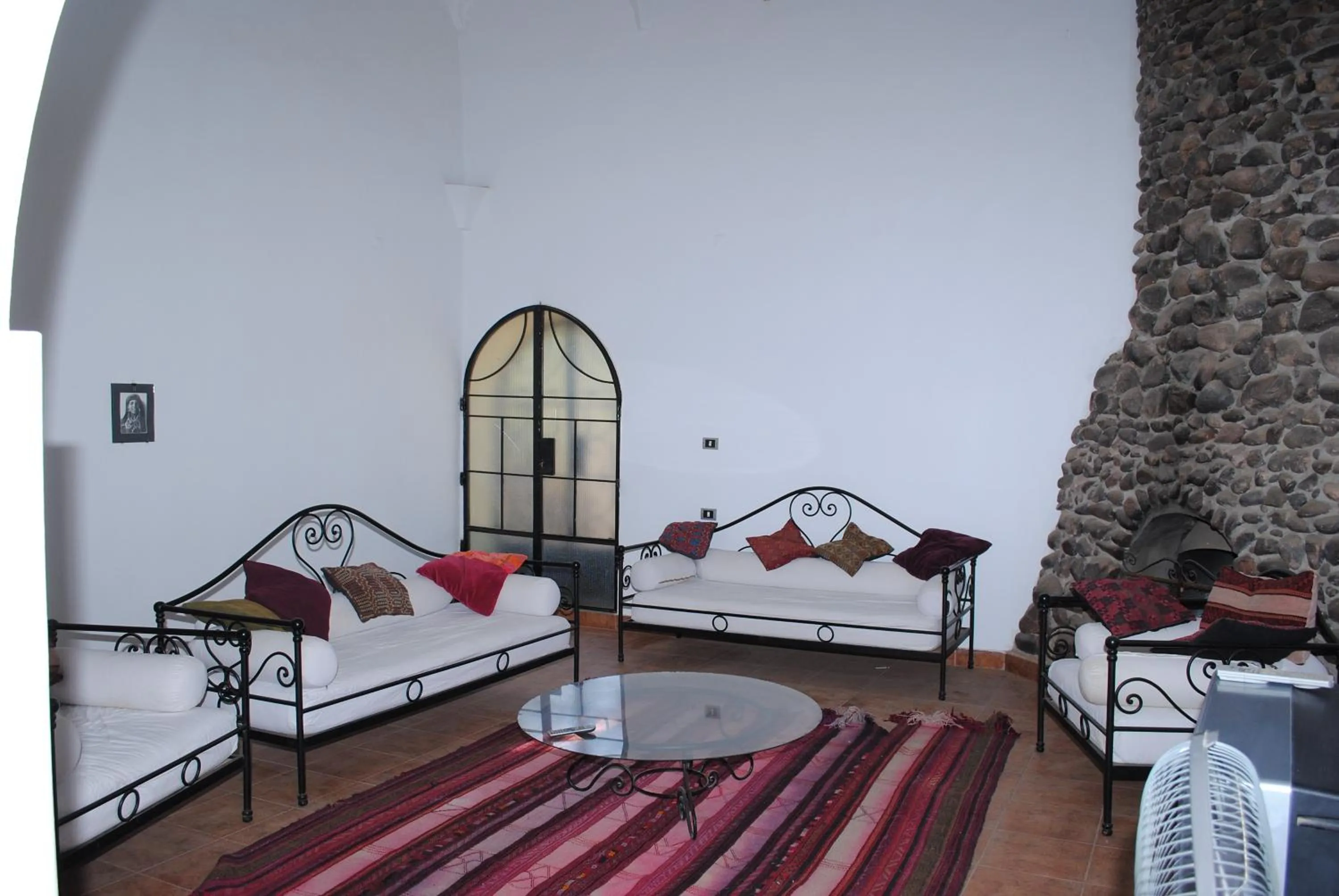 Seating area, Bed in Nubian Holiday House Aswan