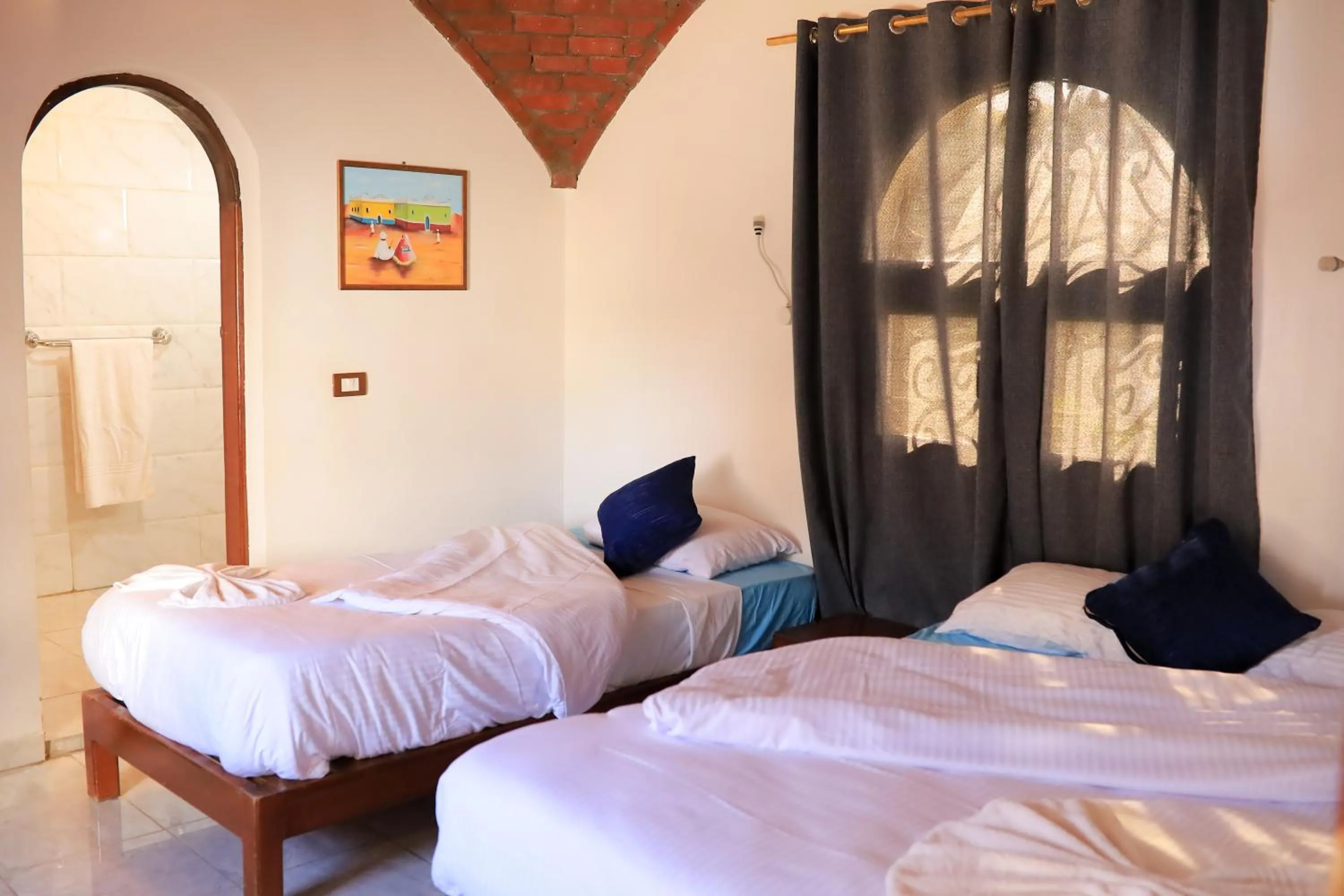 Bed in Nubian Holiday House Aswan