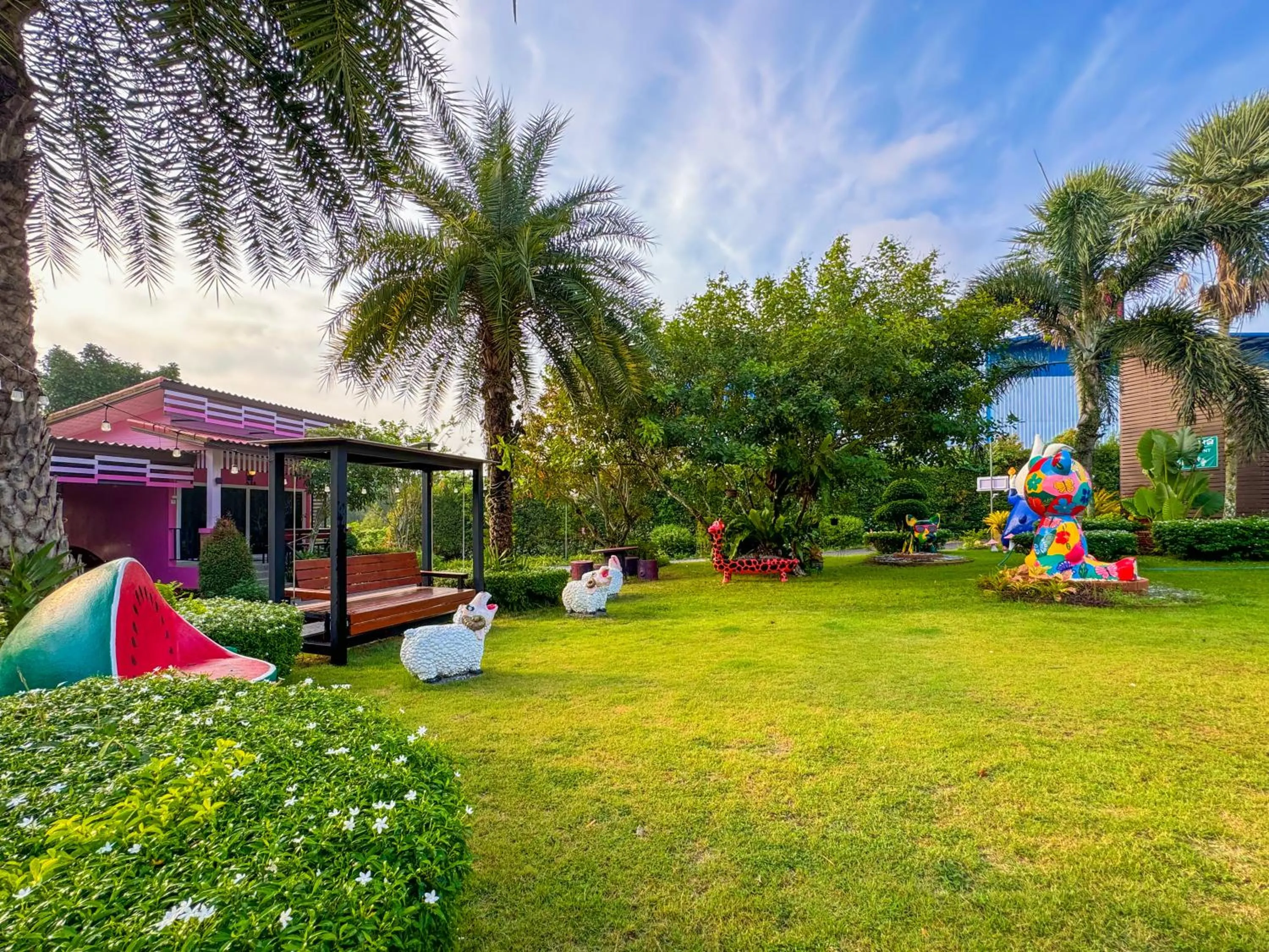 Children play ground in Baan Suan Mee Tang