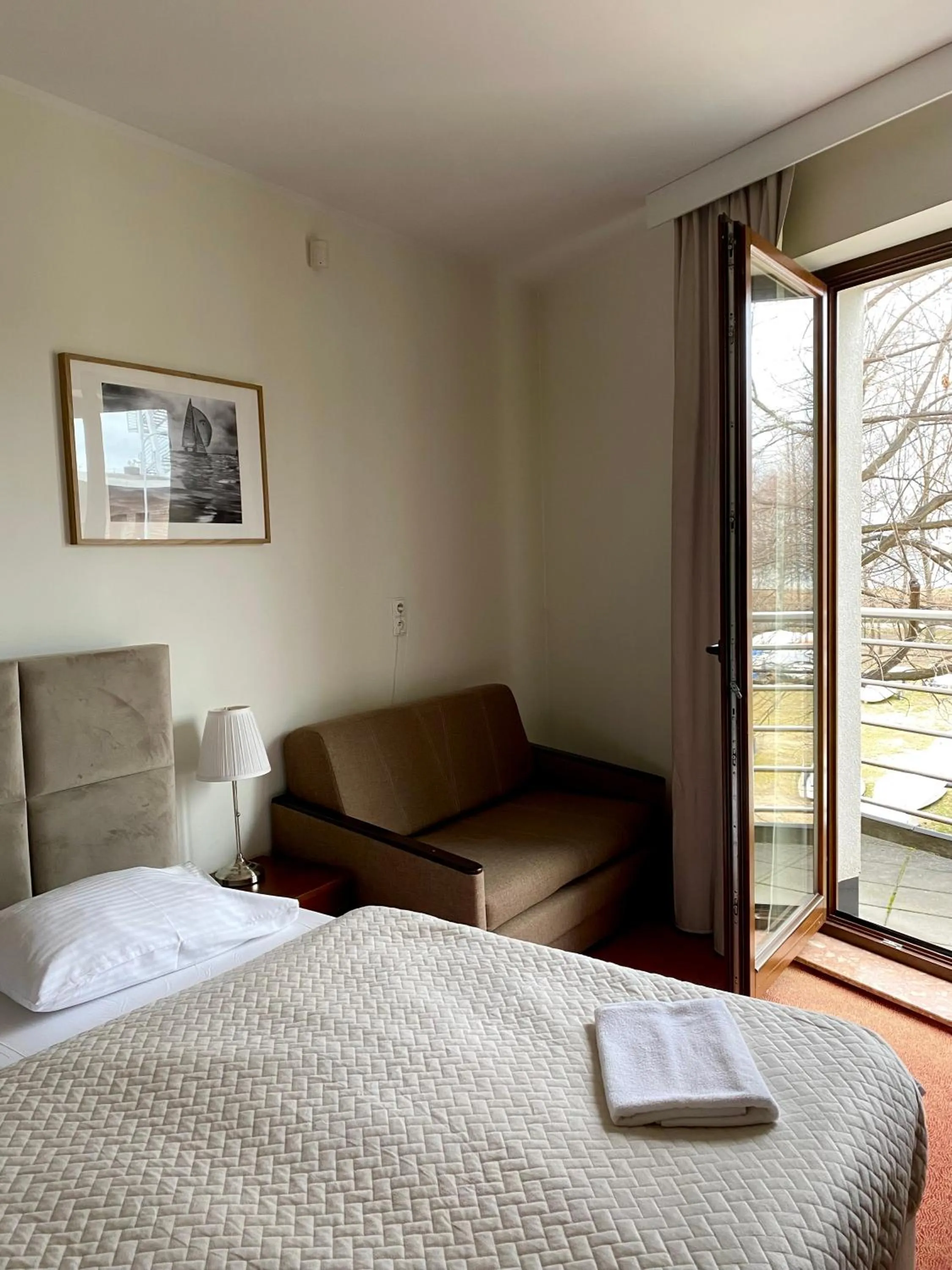 Bed in Yacht Club Residence Sopot