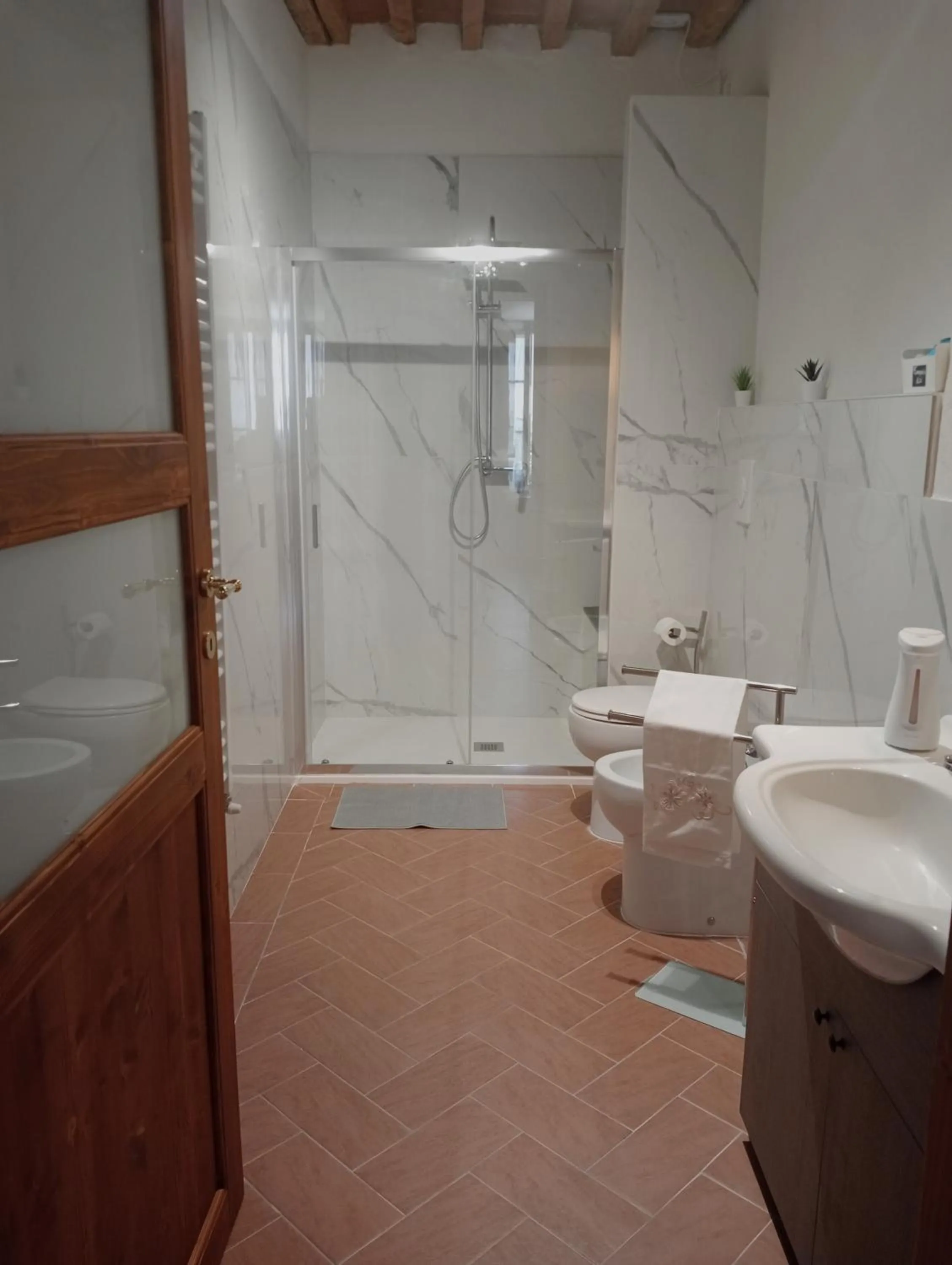 Shower in B&B A Casa Mia