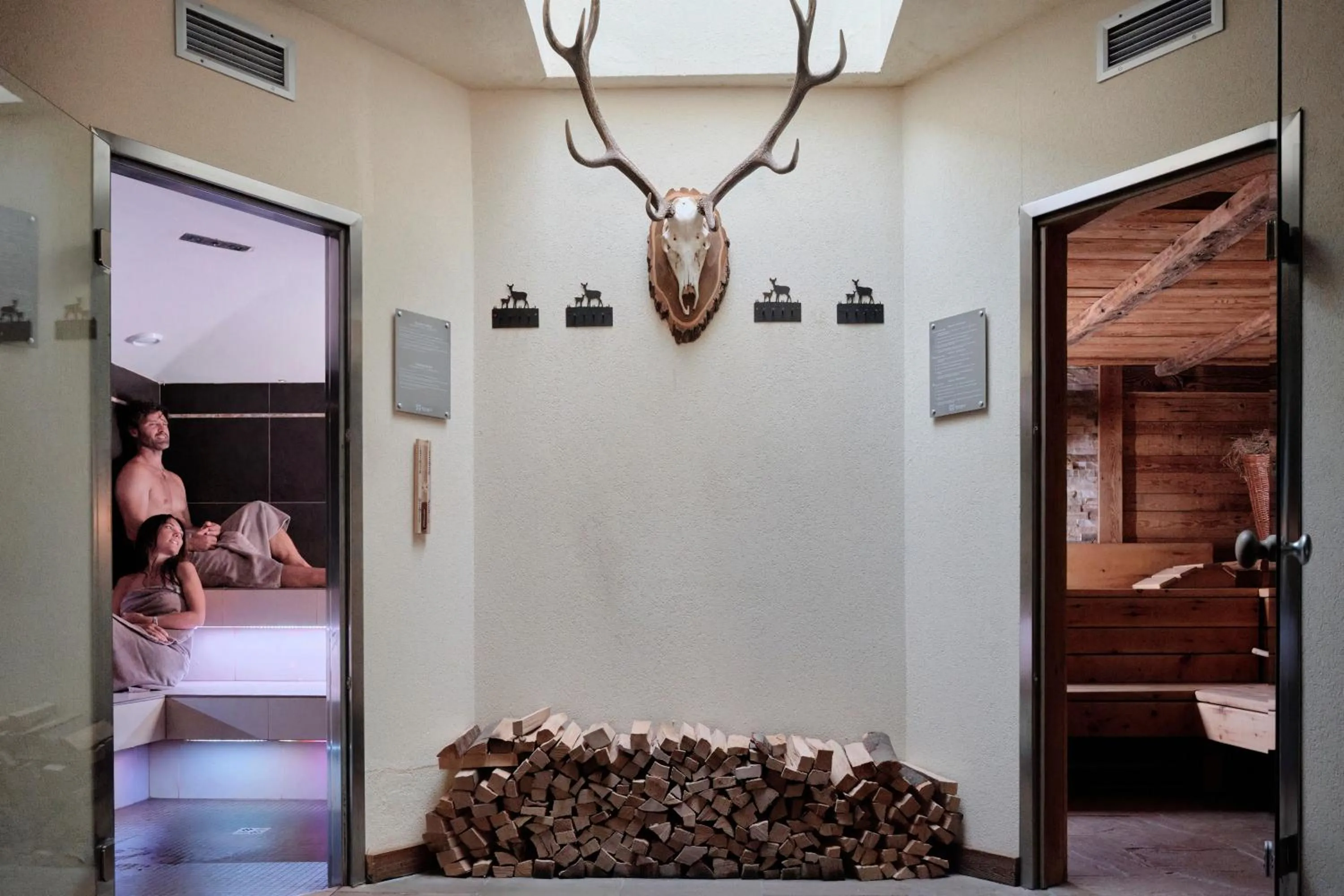 Sauna in Boutique Hotel e Chalets Salvadori