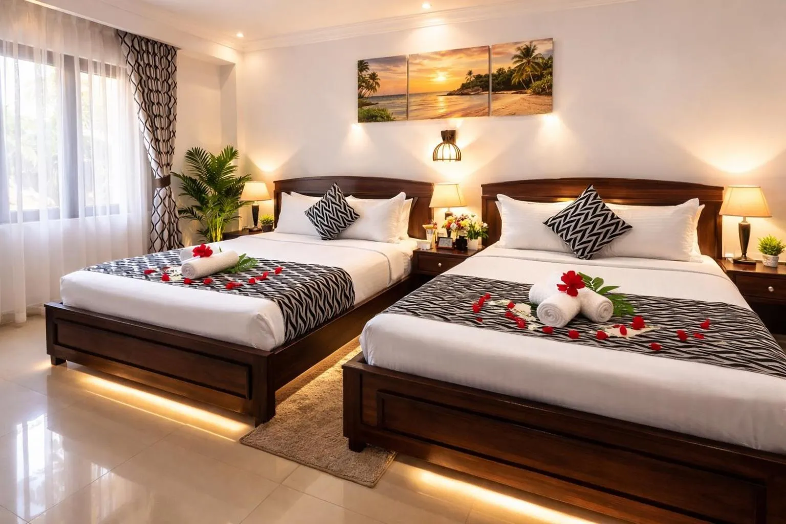 Bed in Blue Diamond Resort