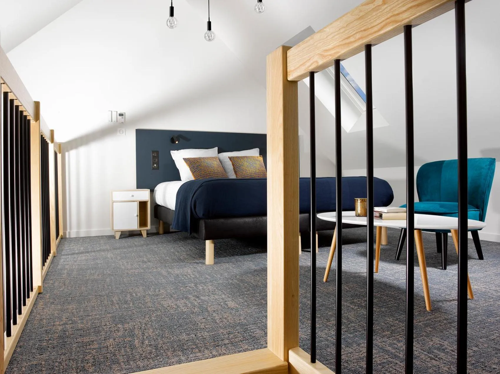 Bed in Hôtel Au Petit Pont