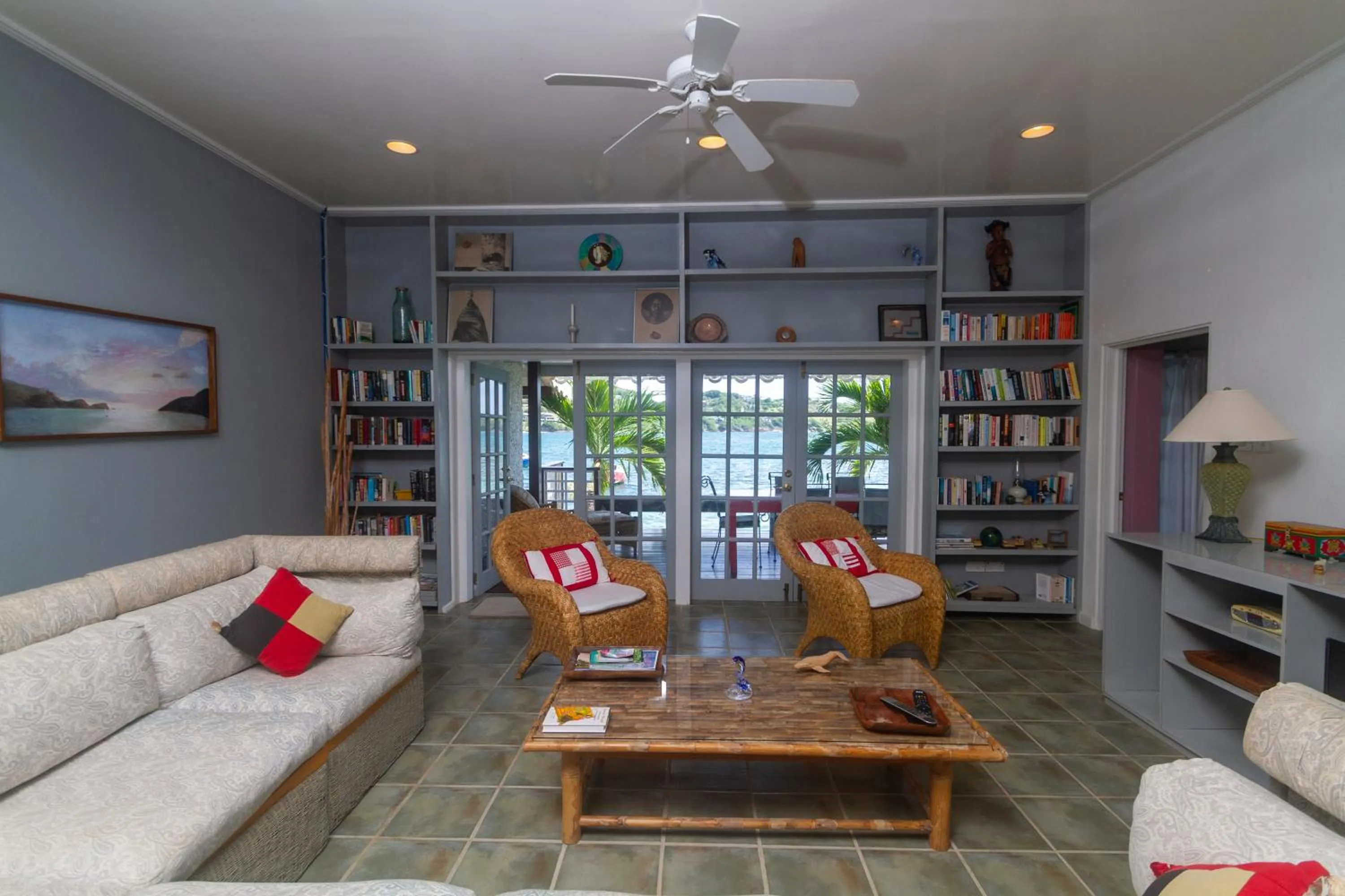 Living room in Bequia Beachfront Villas