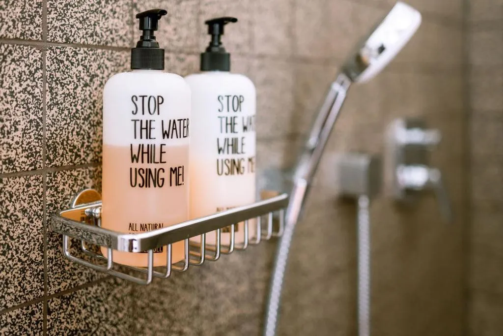 Shower in Violet Suites