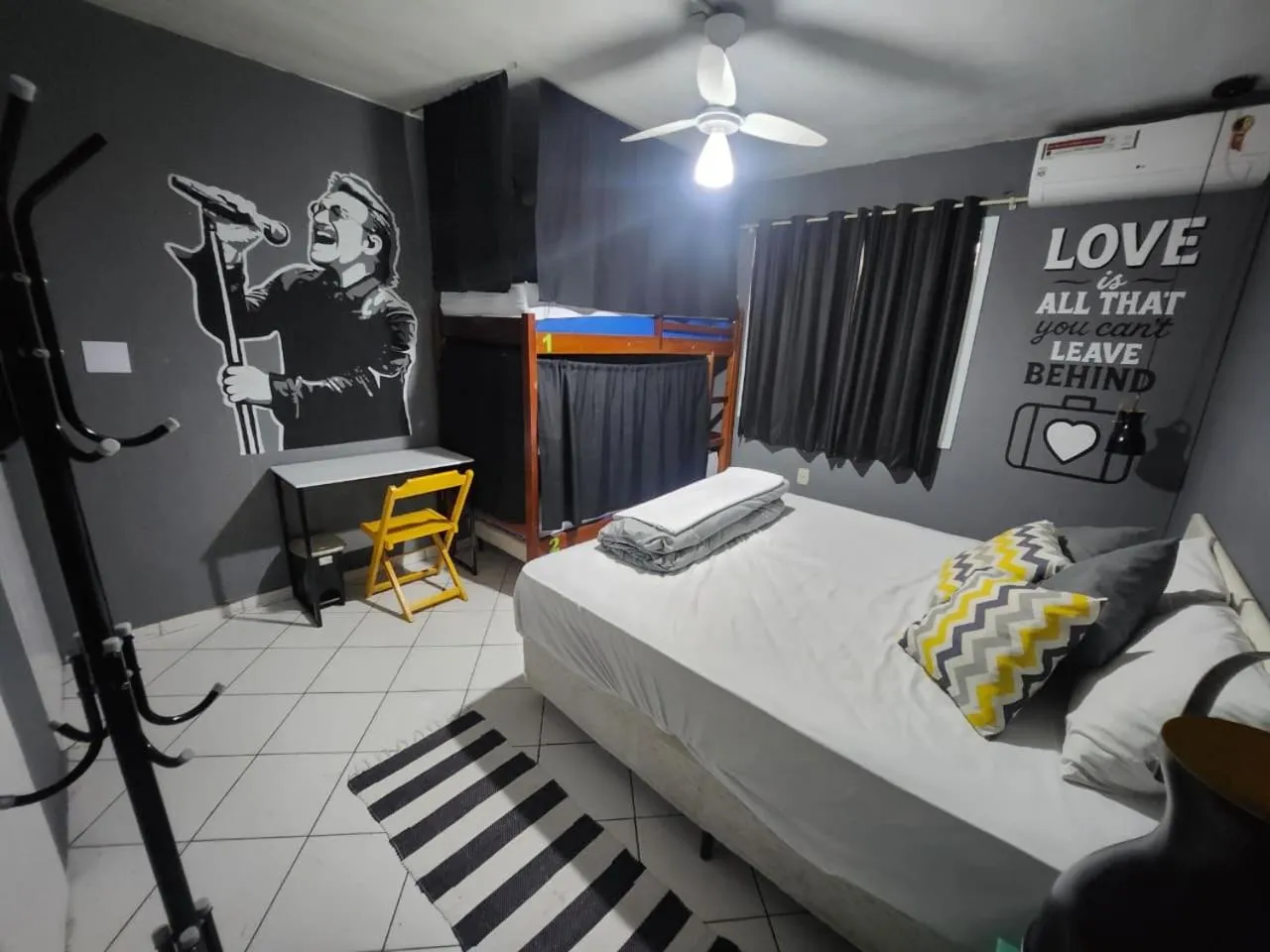 Bedroom, Bed in Vila Rock Hostel - próx Allianz Parque, Vila Madalena, Av Paulista, Hospital das Clínicas, PUC