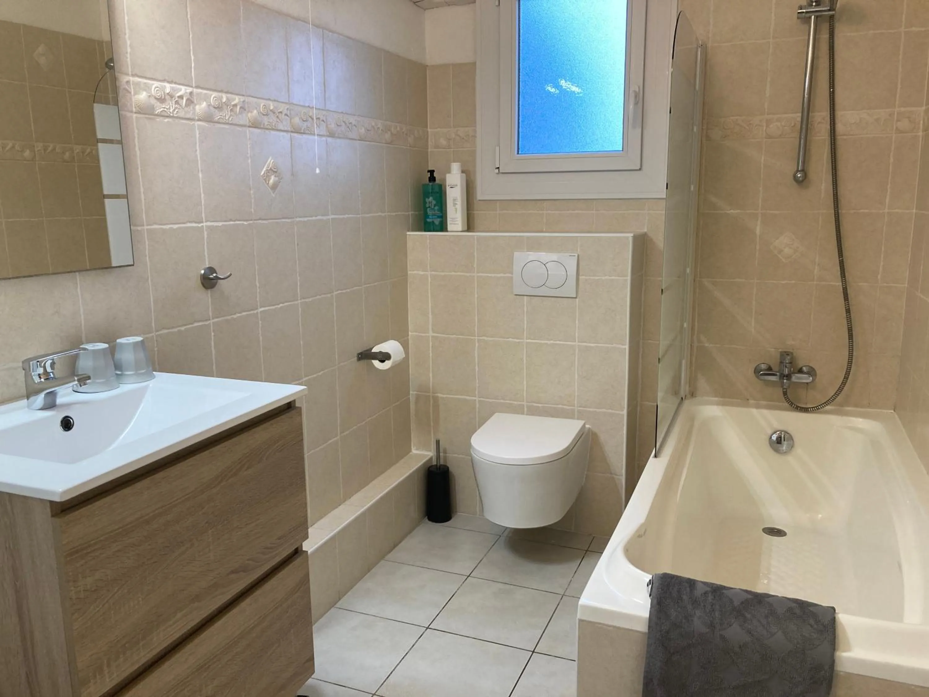 Bathroom in chambre d'hôtes Villa Côte Vermeille