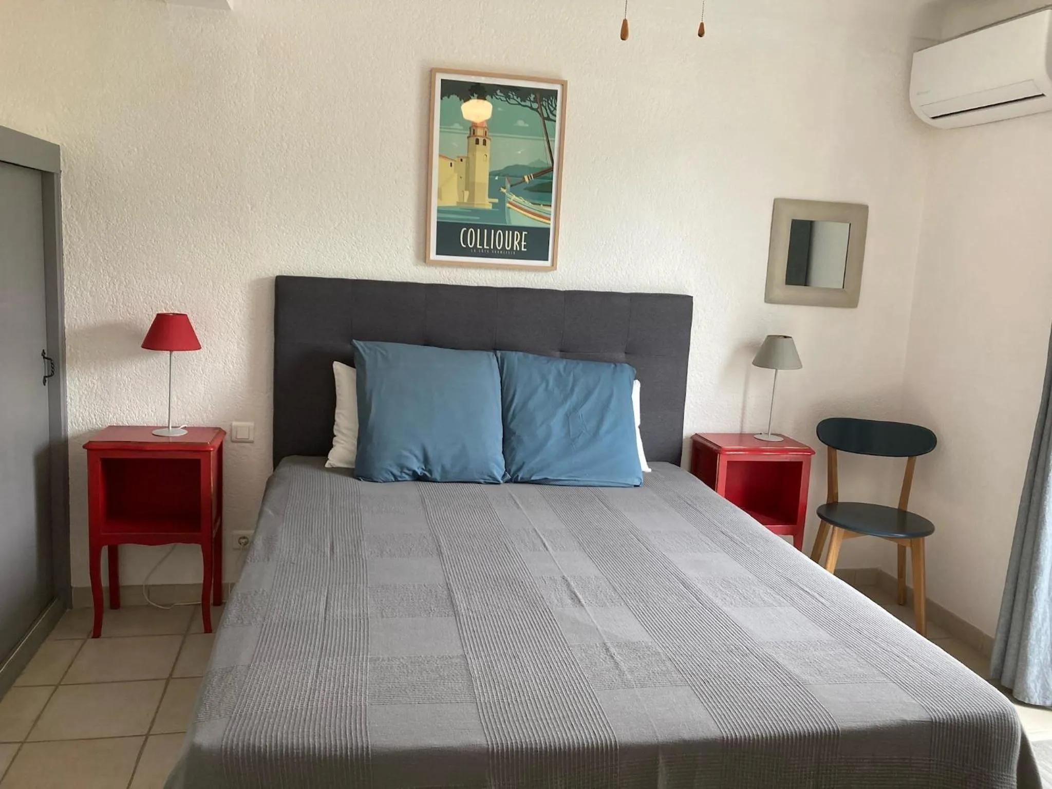 Bed in chambre d'hôtes Villa Côte Vermeille