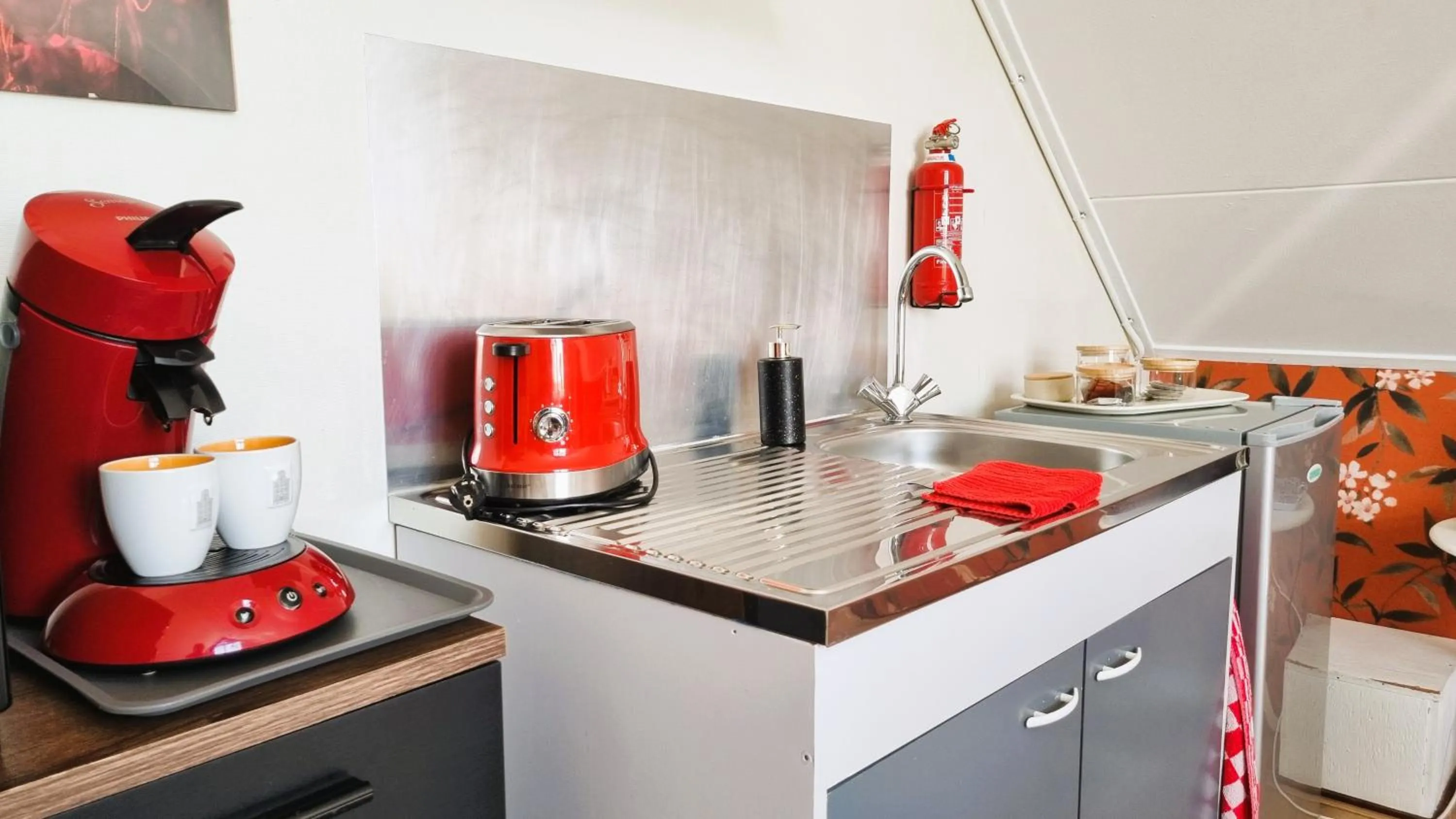 Kitchen or kitchenette in City Farmer Amsterdam a Guesthouse with free parking, Bed, Bike and Breakfast