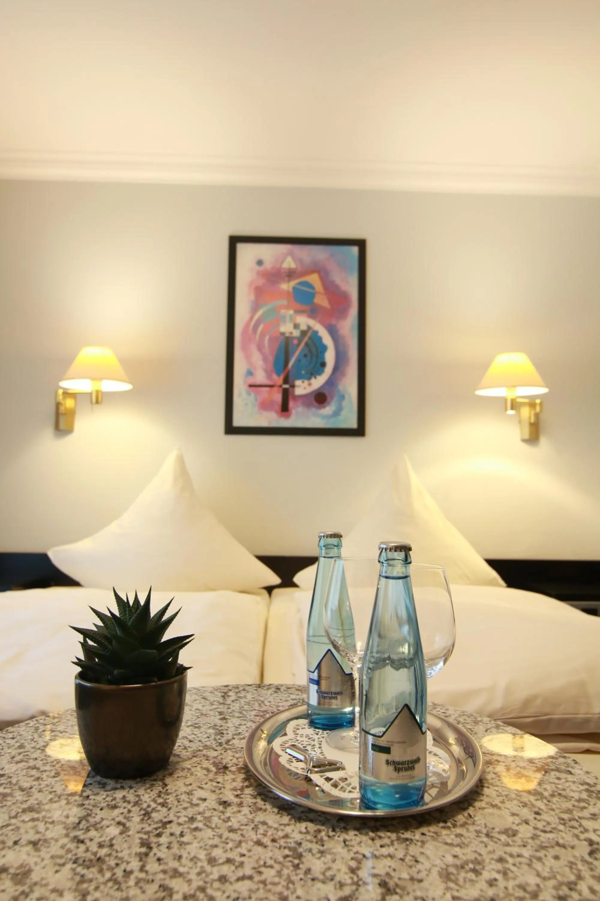 Bedroom, Bed in Hotel-Restaurant Pfeffermühle Balingen