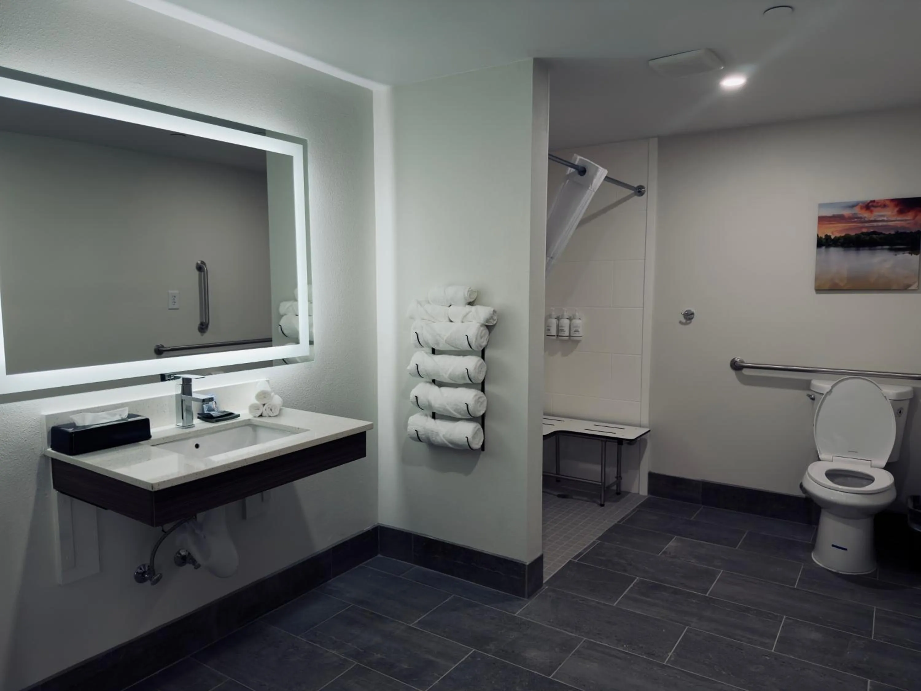 Shower in La Quinta by Wyndham Atlanta Roswell