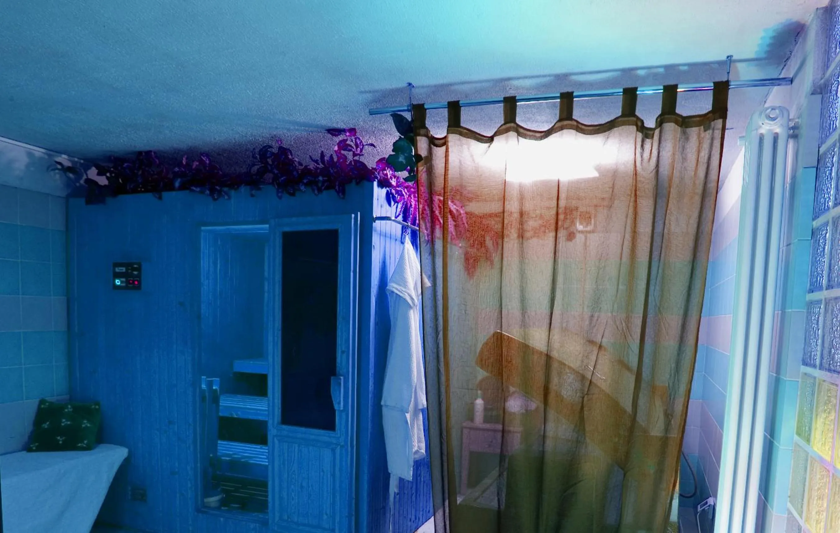 Sauna, Bed in Hotel Strand