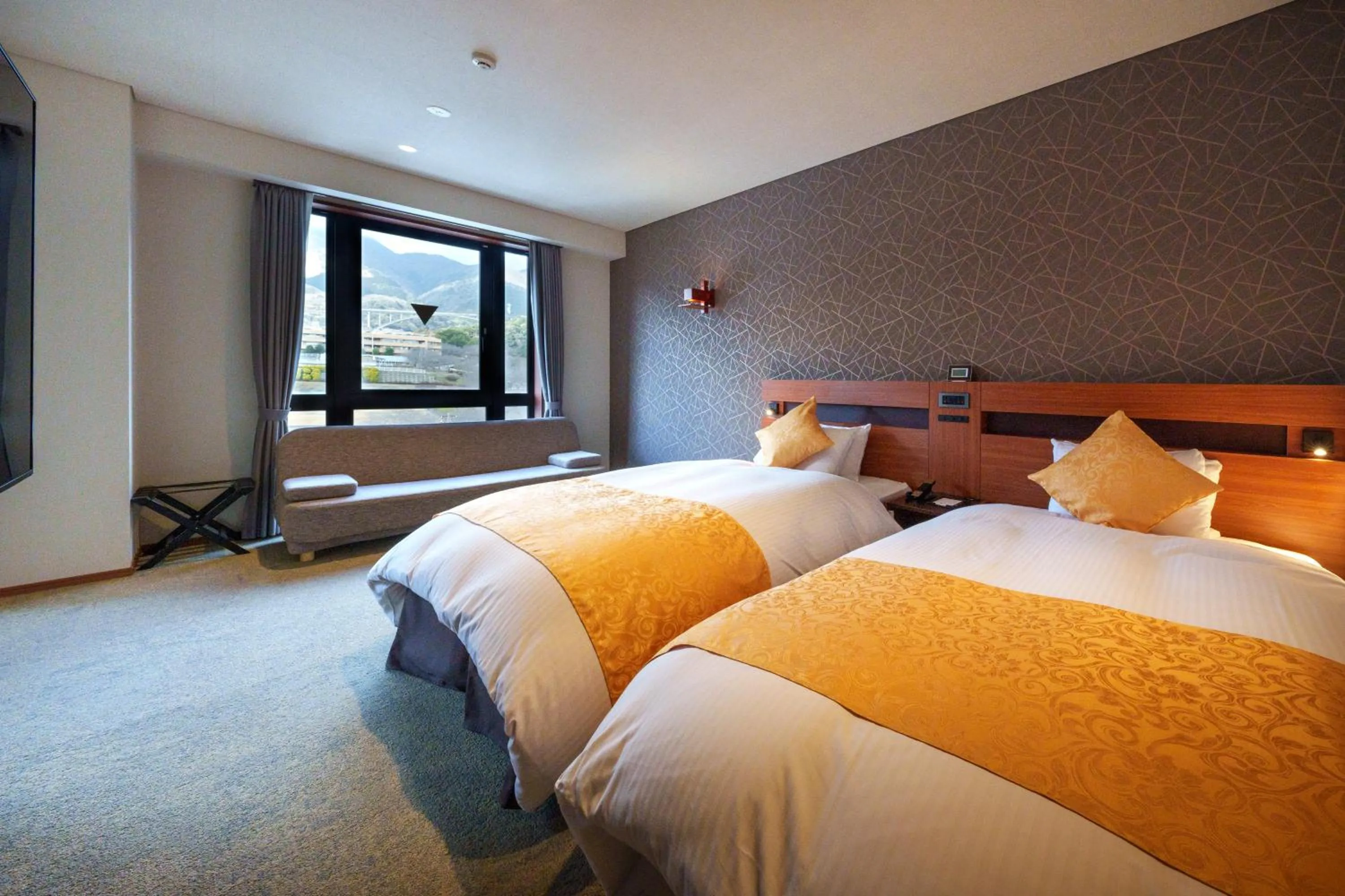 Bed in Akarinoyado Togetsu