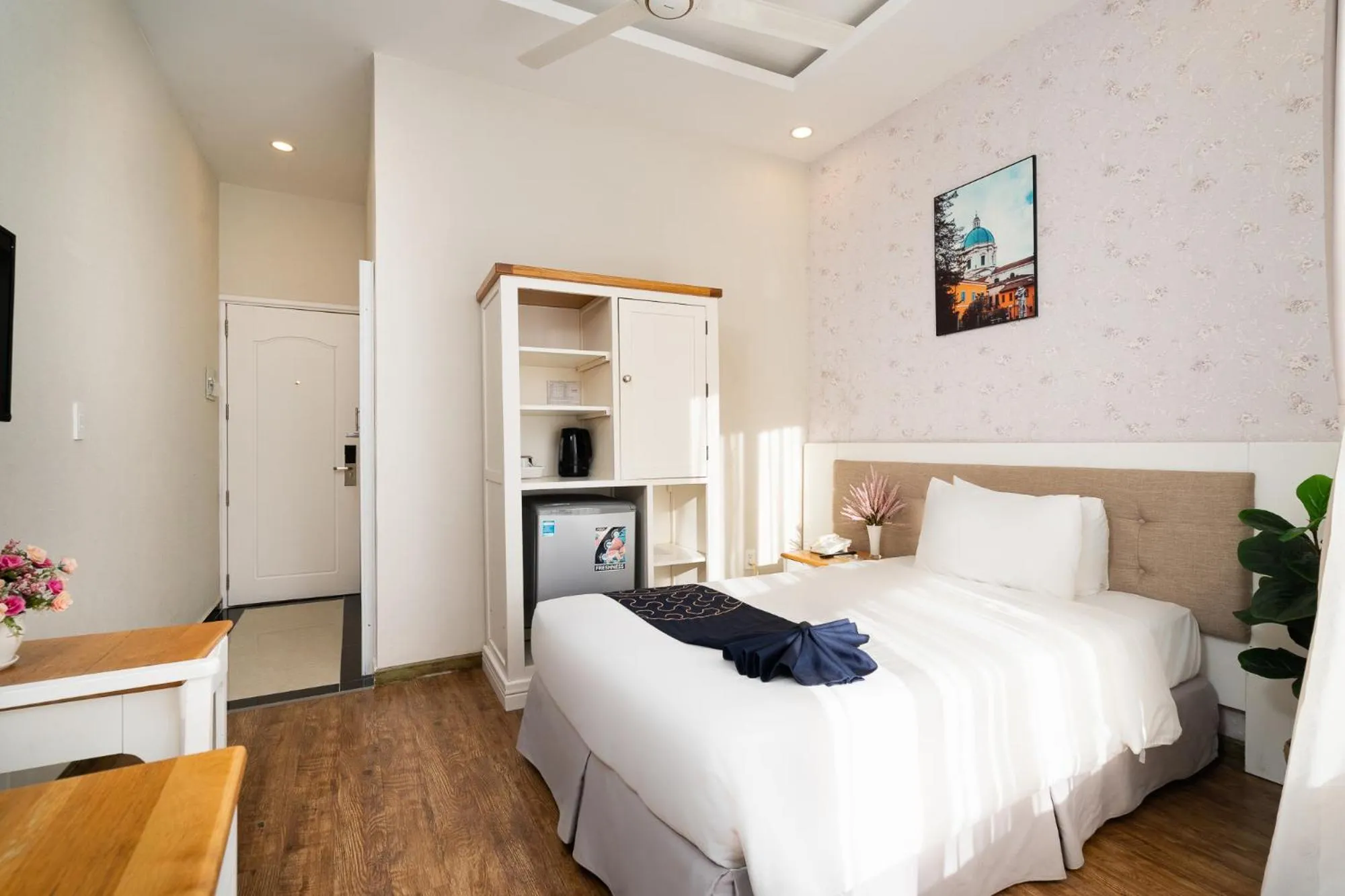 Bed in Saigon's Book Da Lat Hotel