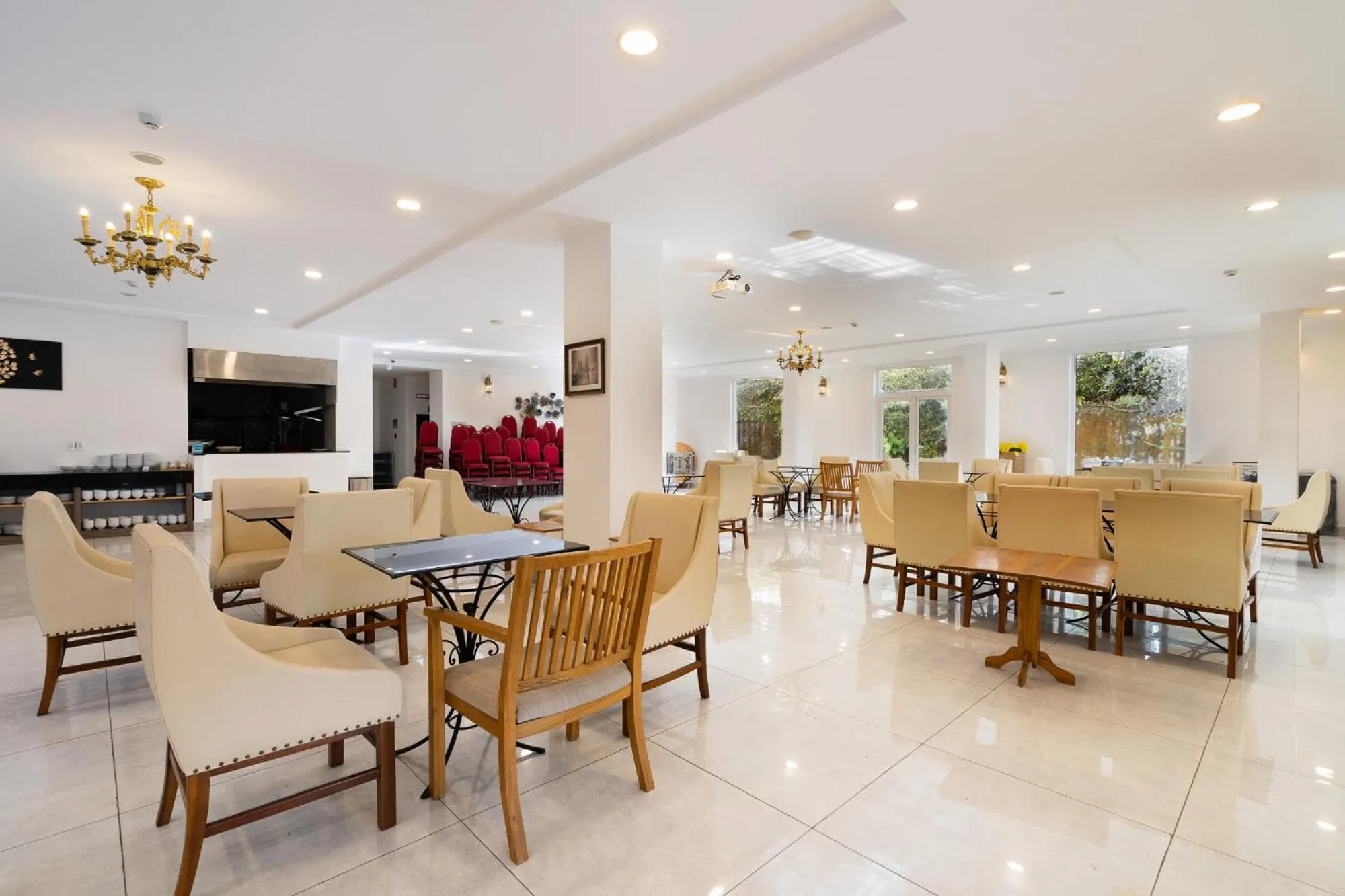 Dining area in Saigon's Book Da Lat Hotel