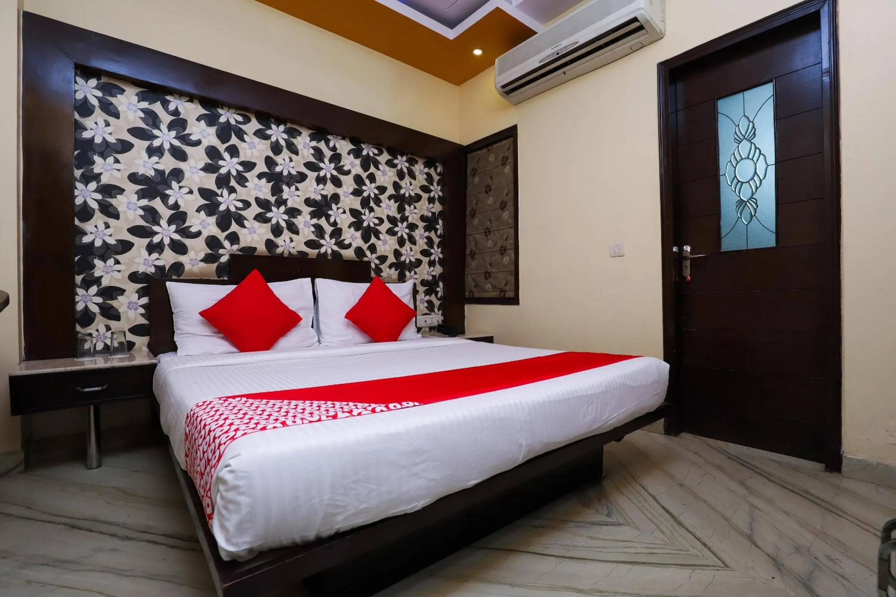 Bedroom, Bed in Hotel O J P Inn Near Patel Nagar Metro Station