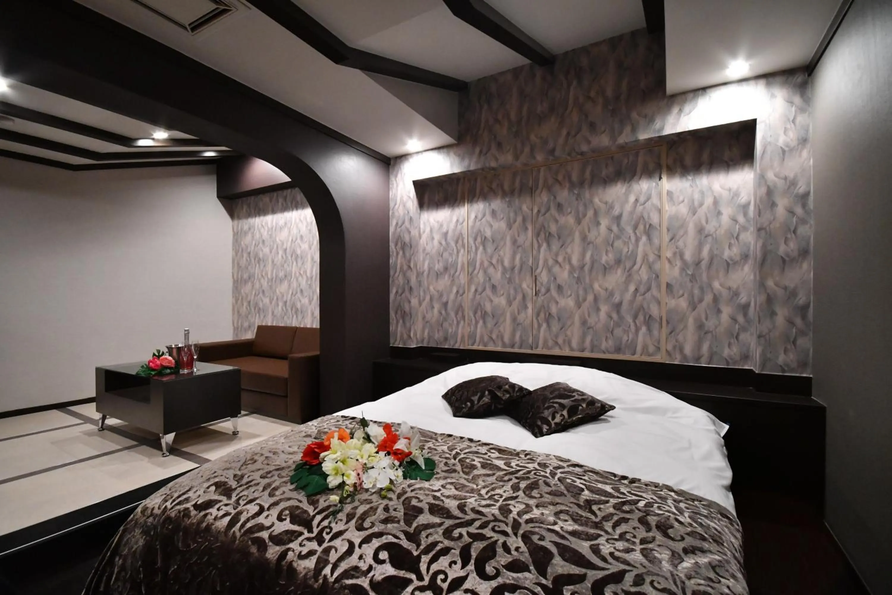 Bed in Hotel agehA cinq boutique (Adult Only)