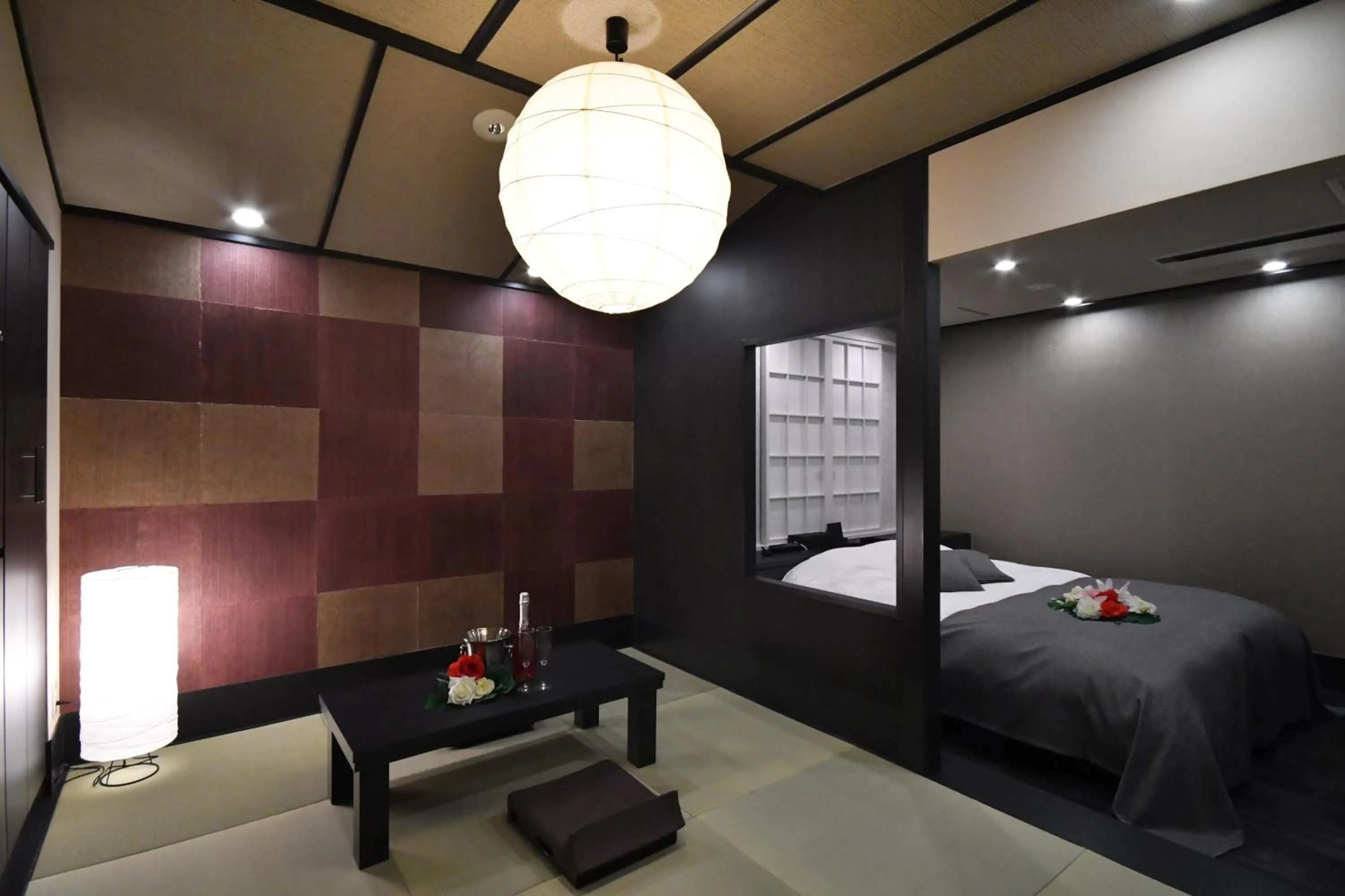 Bed in Hotel agehA cinq boutique (Adult Only)
