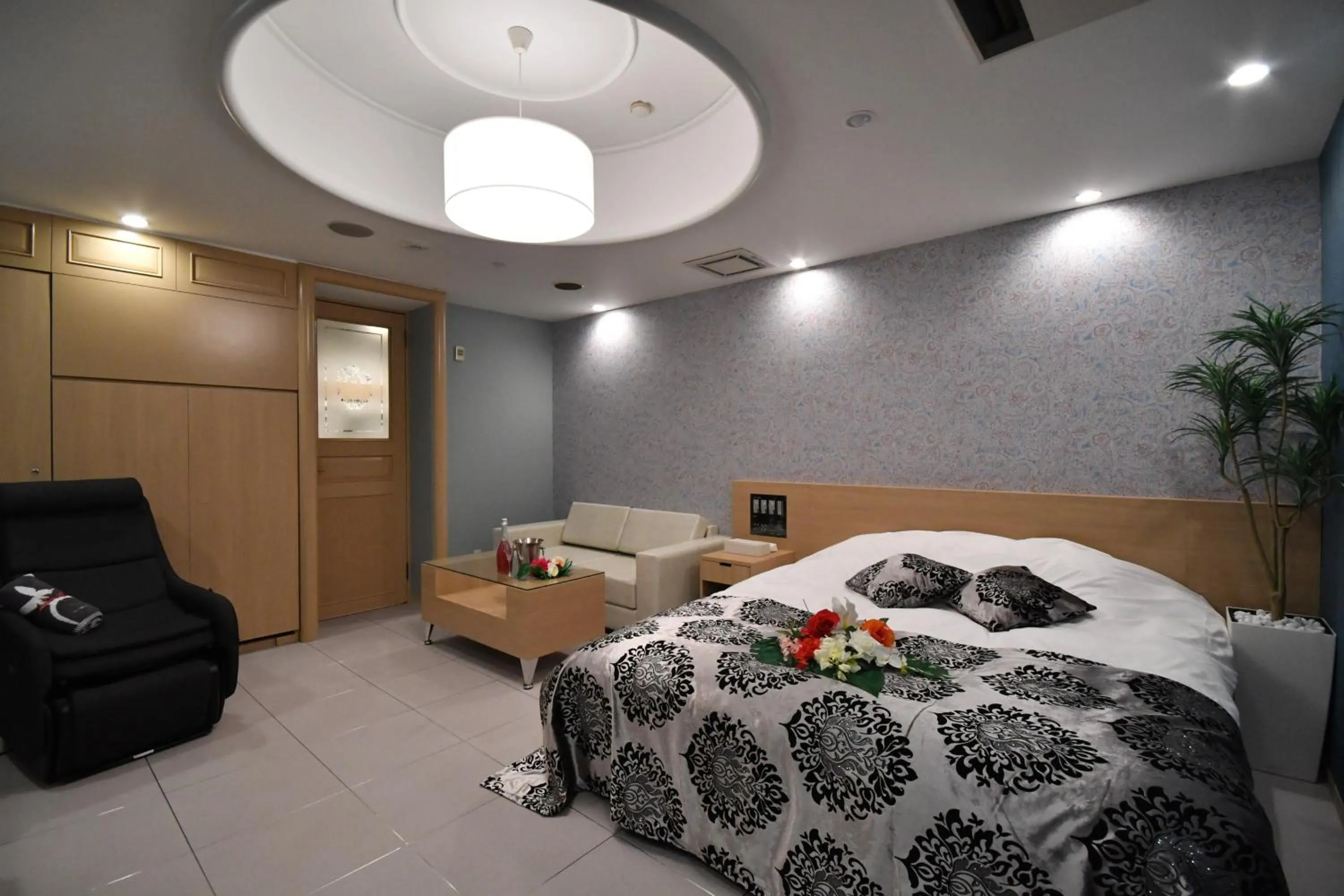 Bed in Hotel agehA cinq boutique (Adult Only)