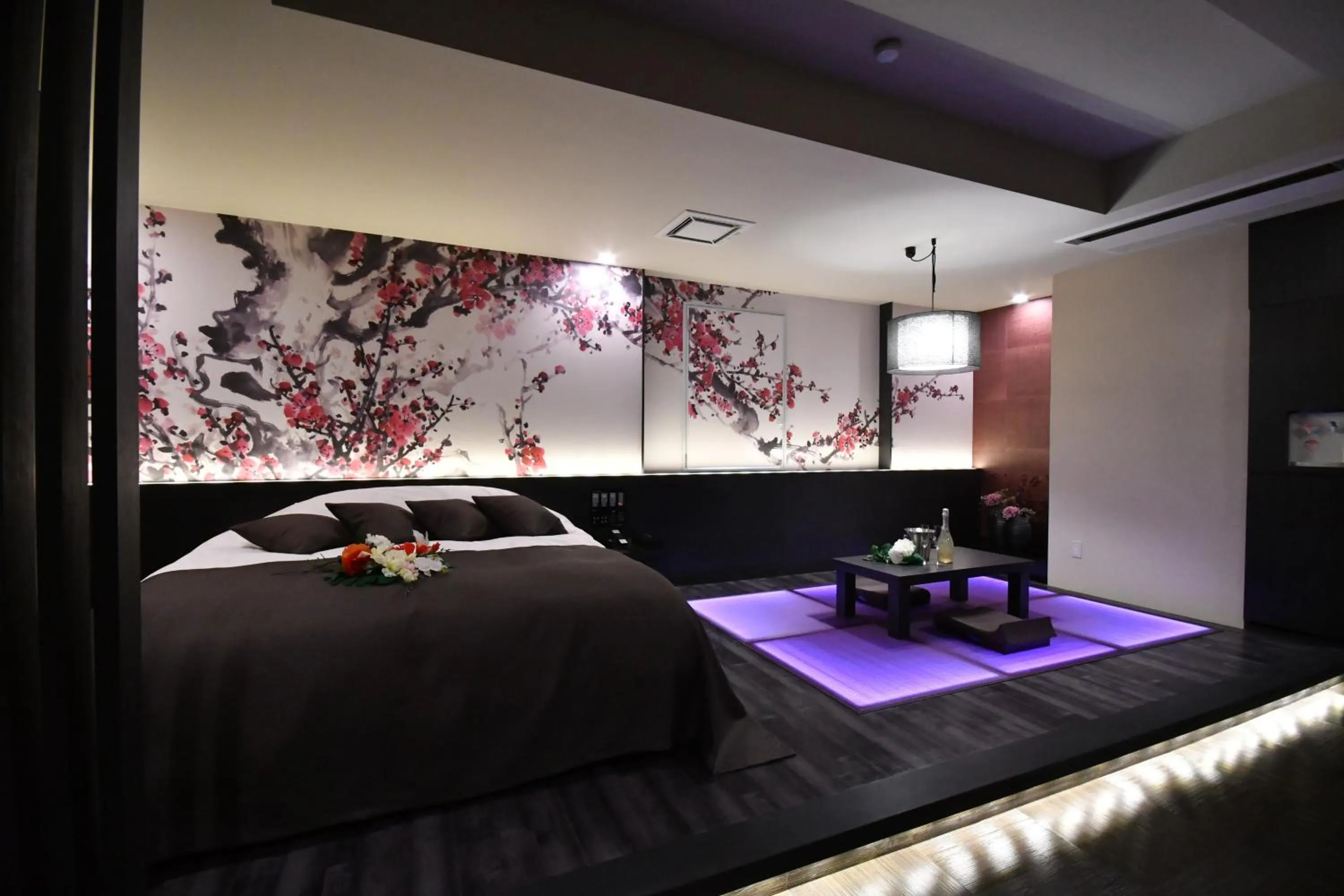 Bed in Hotel agehA cinq boutique (Adult Only)