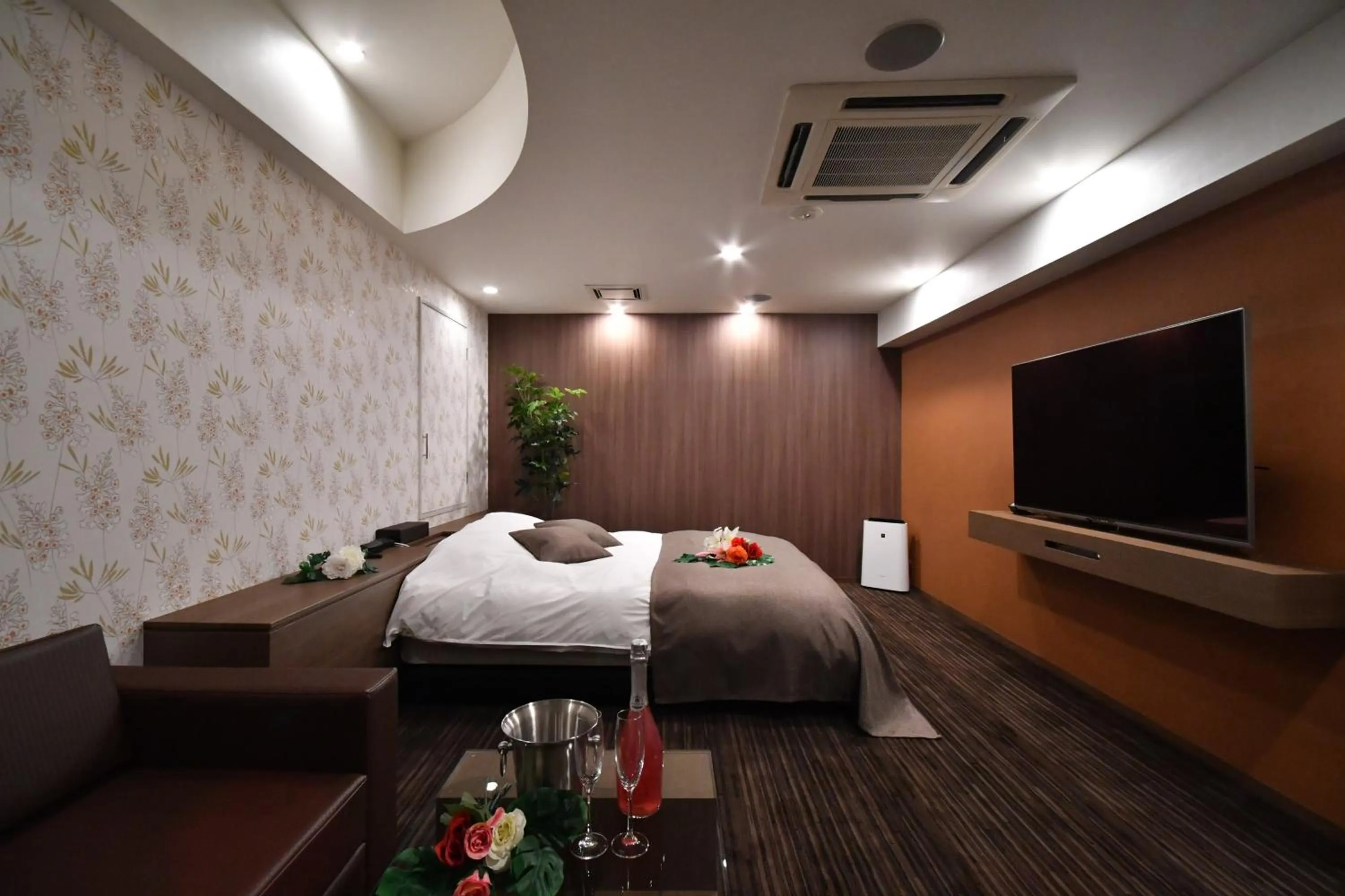 Bed in Hotel agehA cinq boutique (Adult Only)
