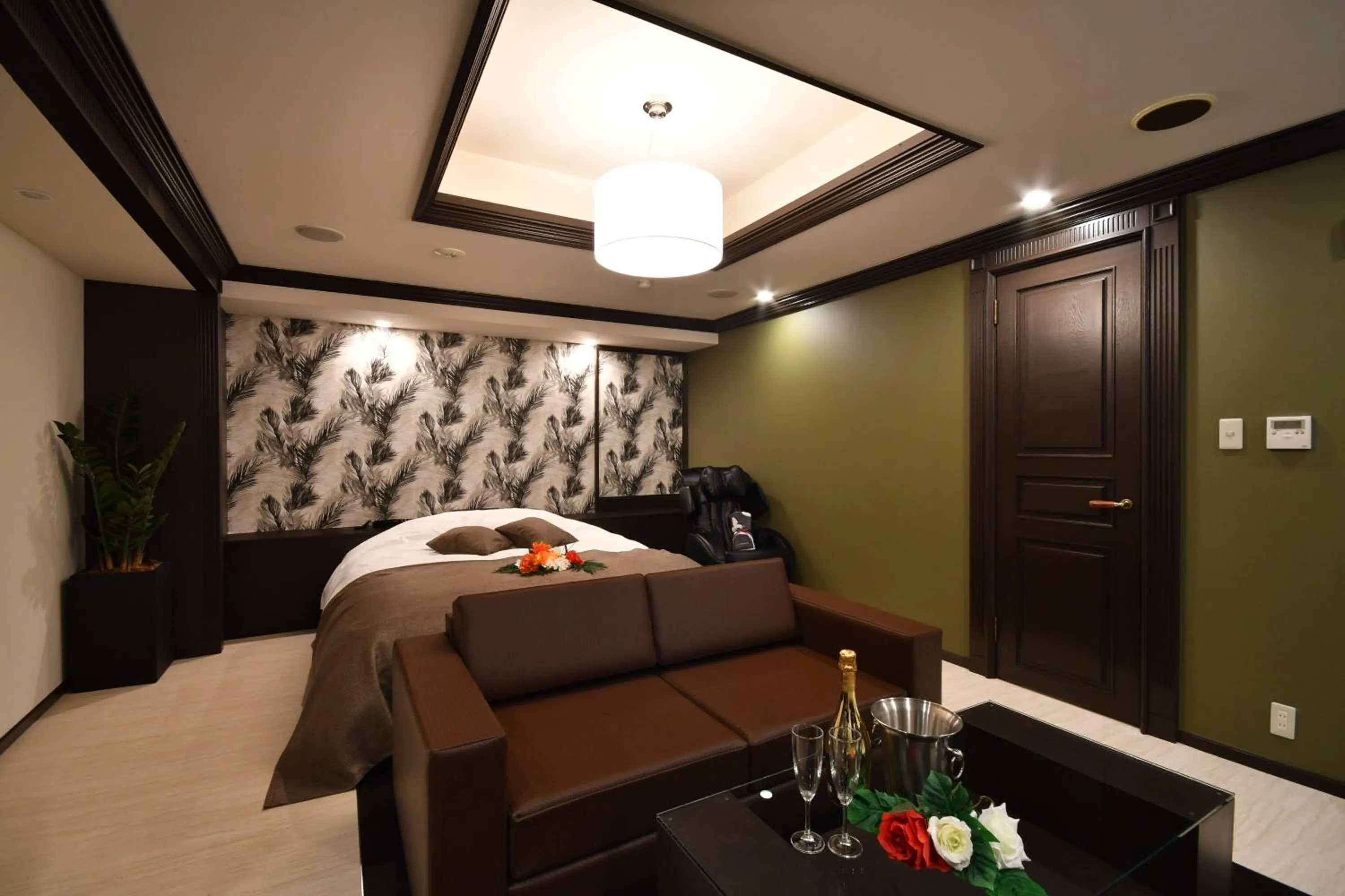 Bed in Hotel agehA cinq boutique (Adult Only)