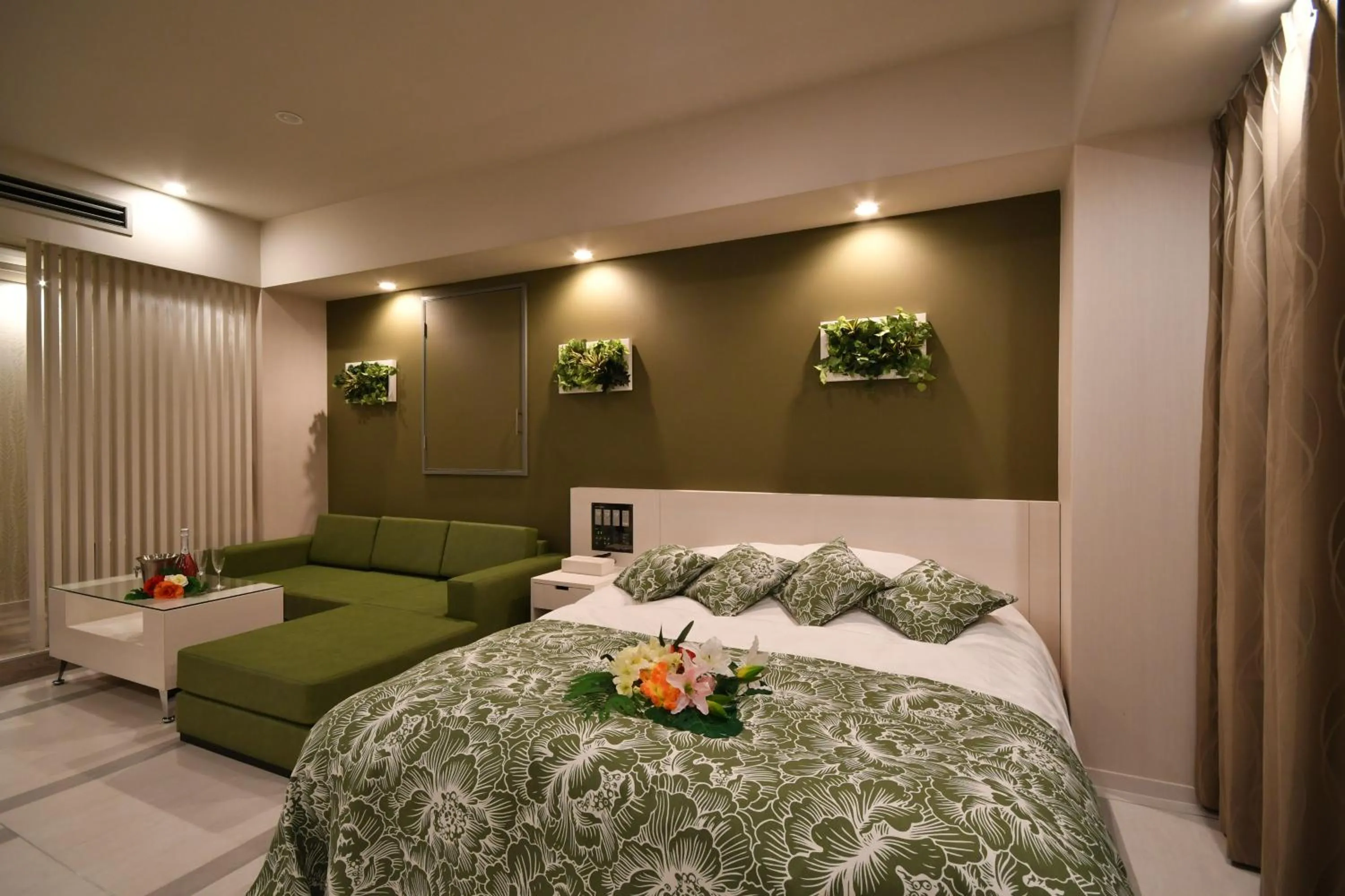 Bed in Hotel agehA cinq boutique (Adult Only)