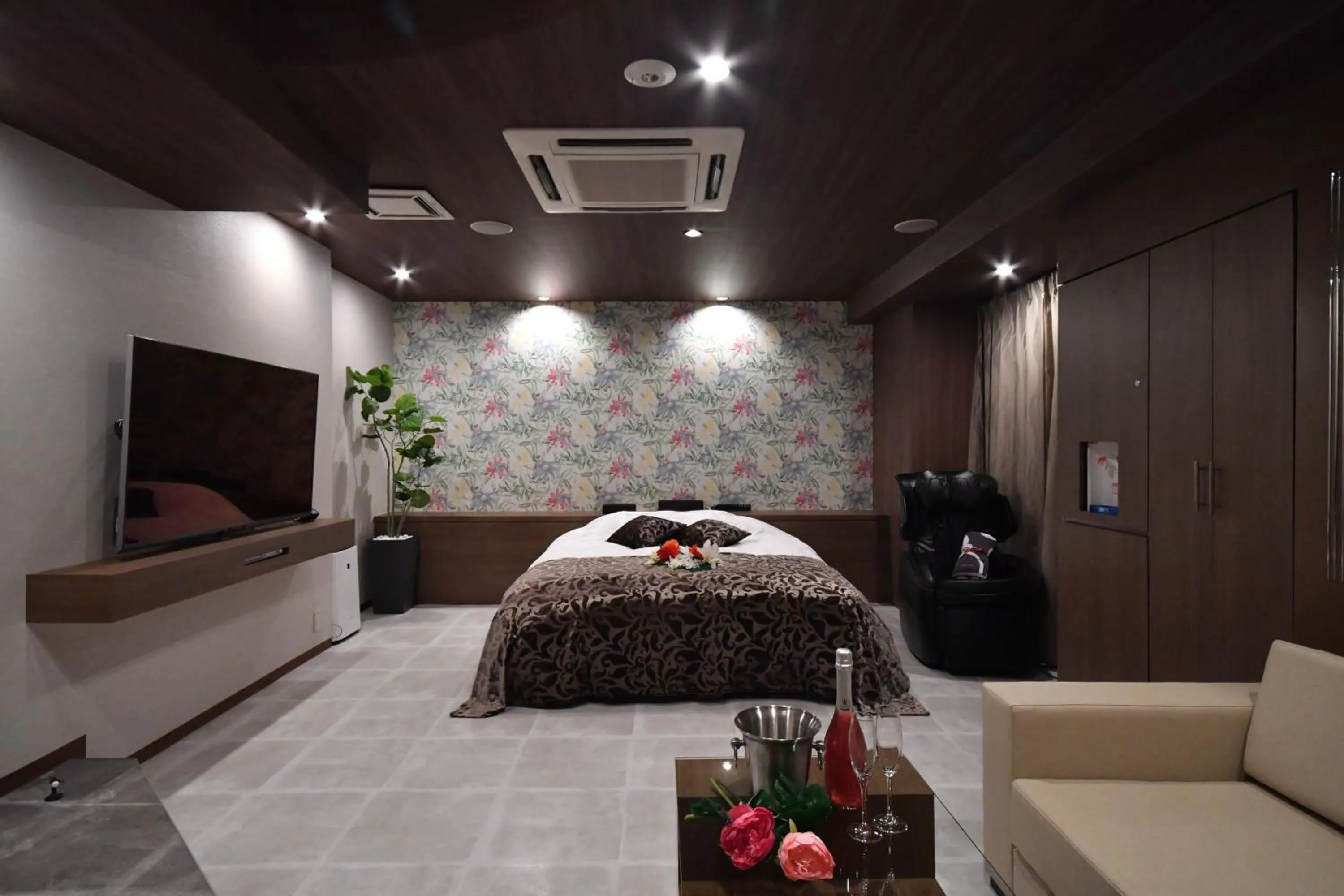 Bed in Hotel agehA cinq boutique (Adult Only)