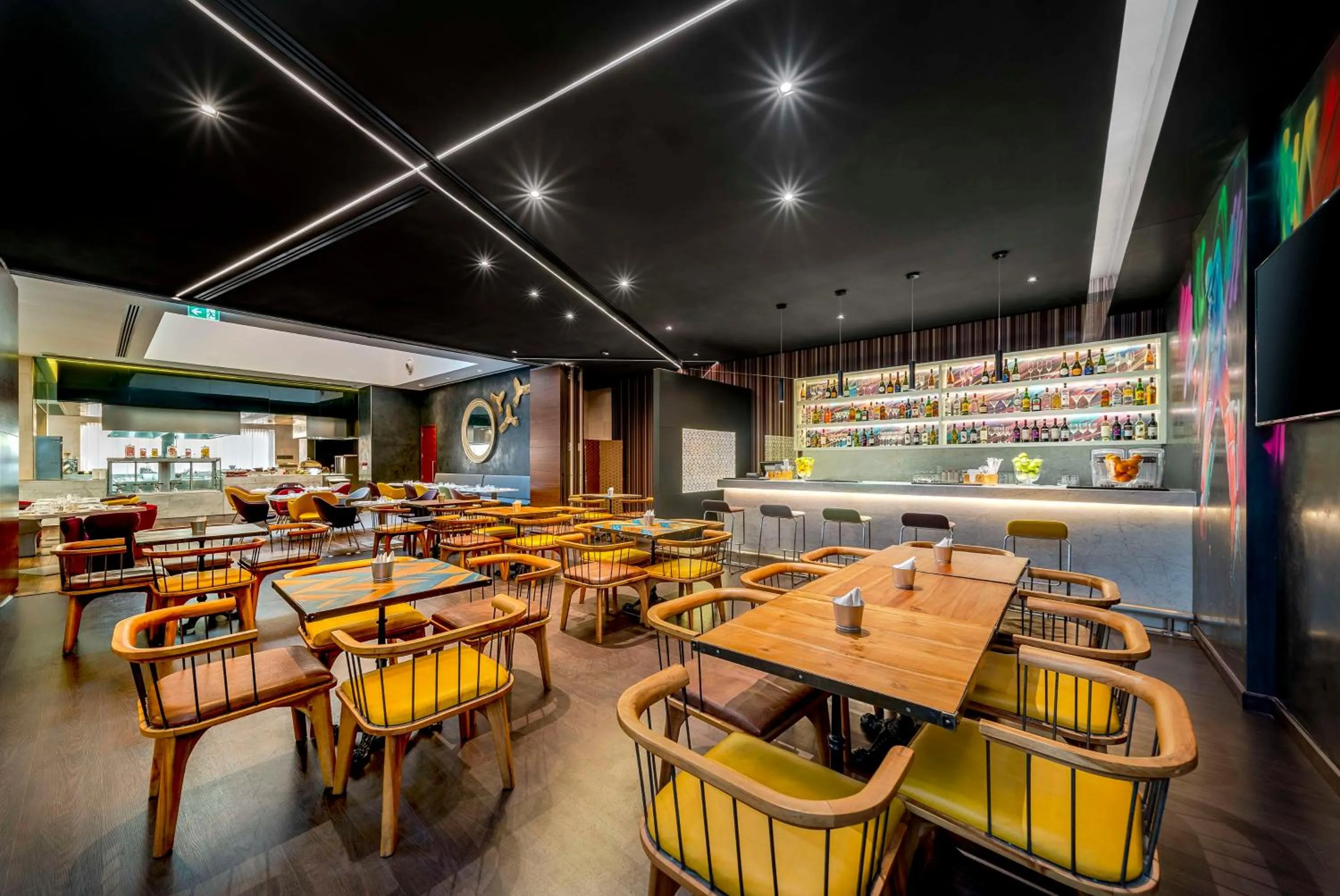 Lounge or bar in Hyatt Place Dubai Wasl District