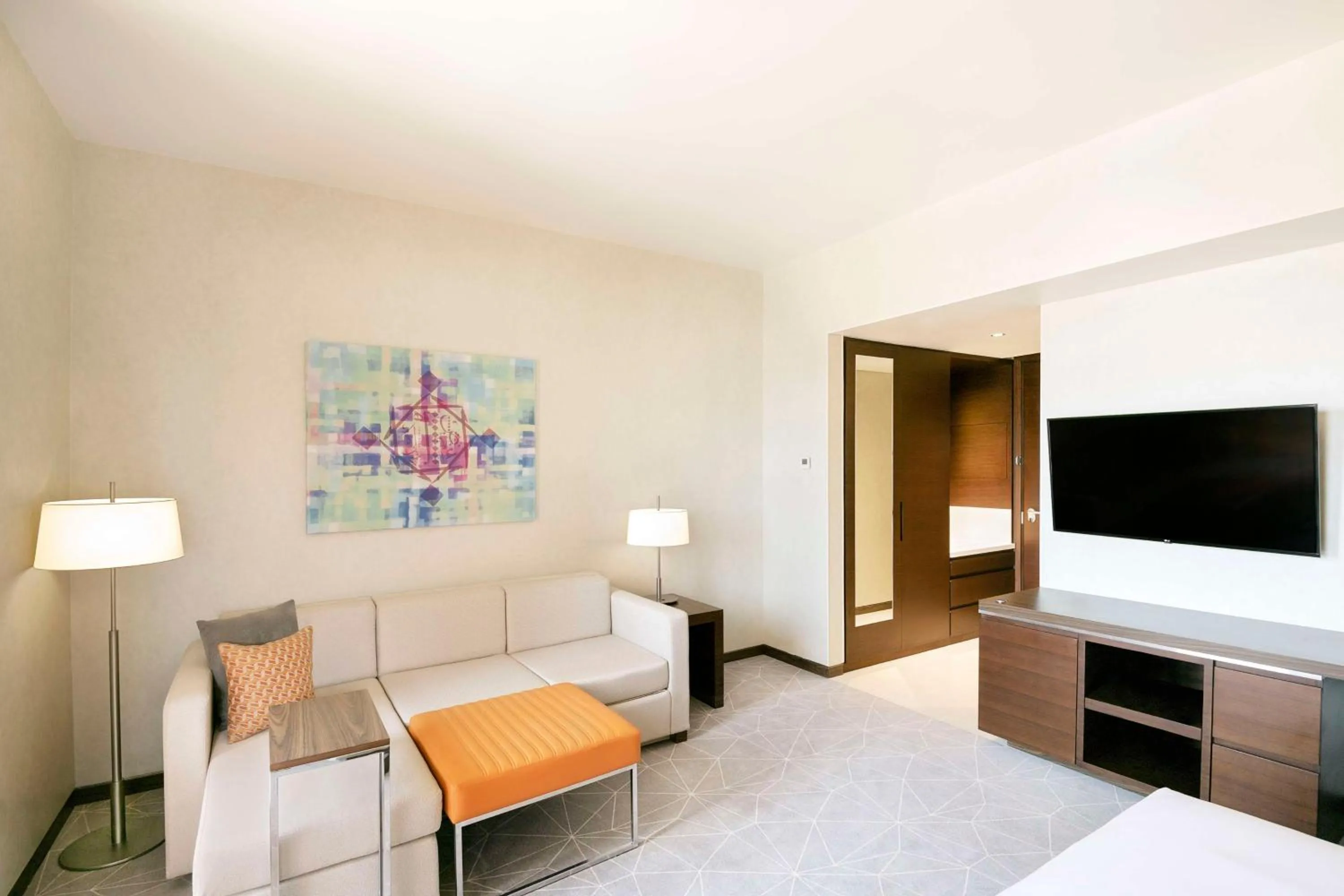 Bedroom, Bed in Hyatt Place Dubai Wasl District