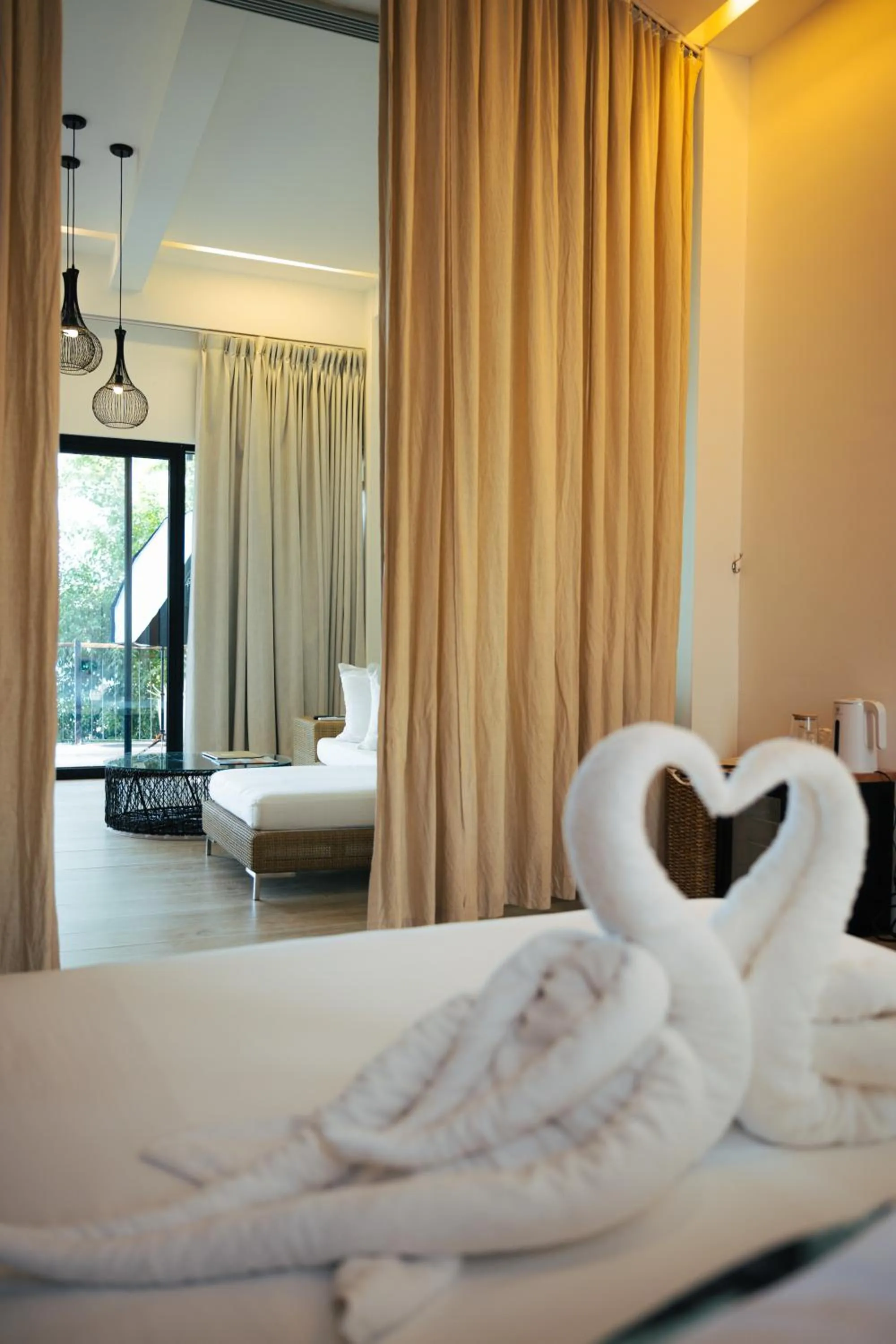 Bed in Nacpan Beach Glamping Managed by H Hospitality Group