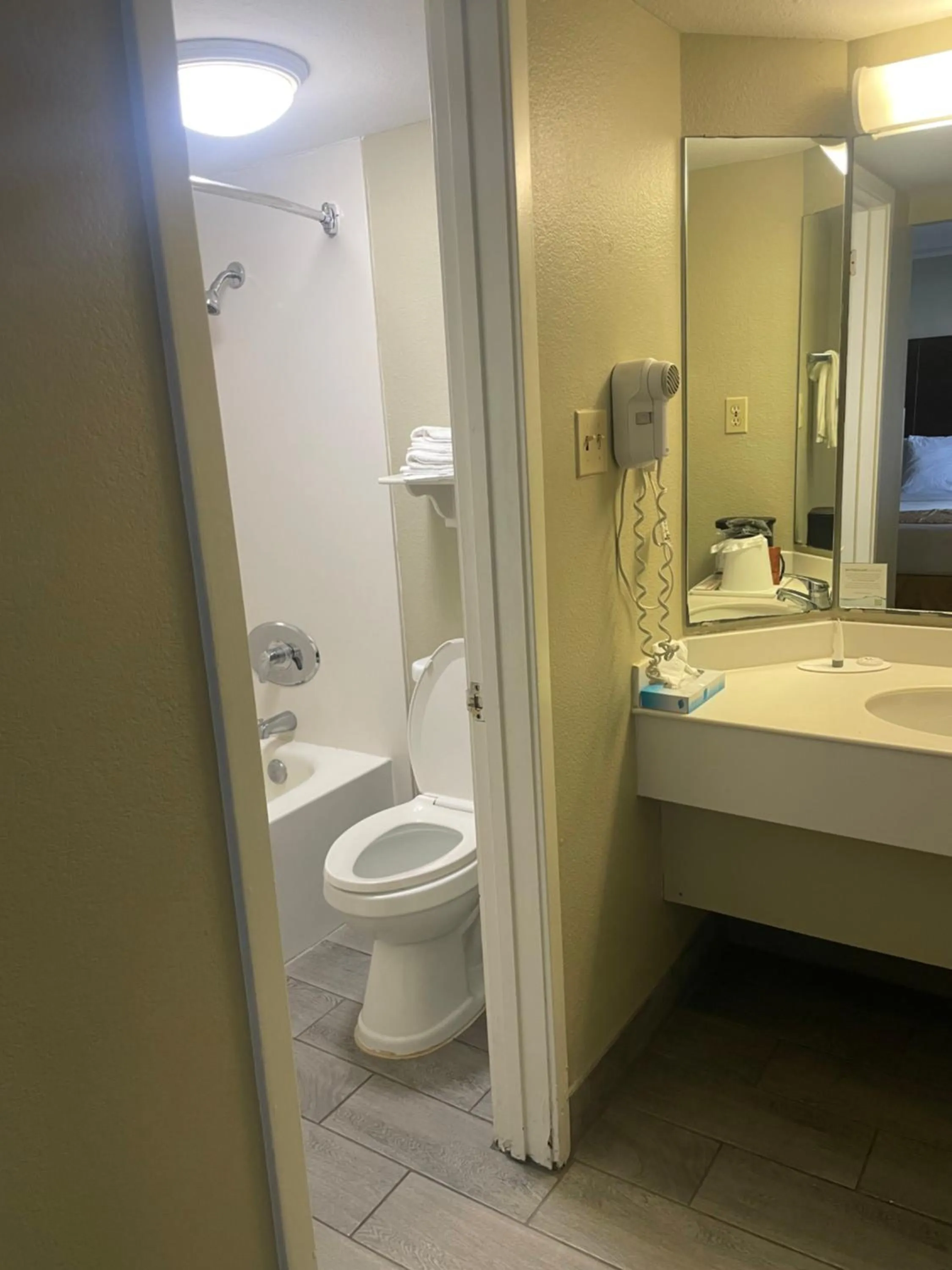 Bathroom in Travelodge by Wyndham Tuscaloosa