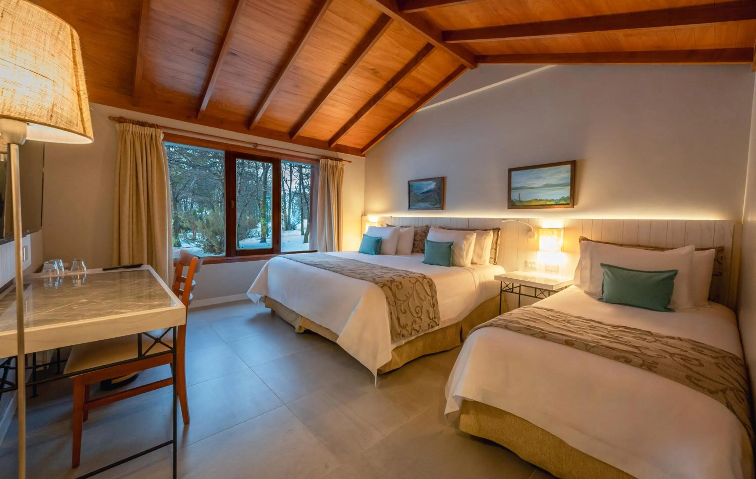 Bed in Tolkeyen Ushuaia Hotel