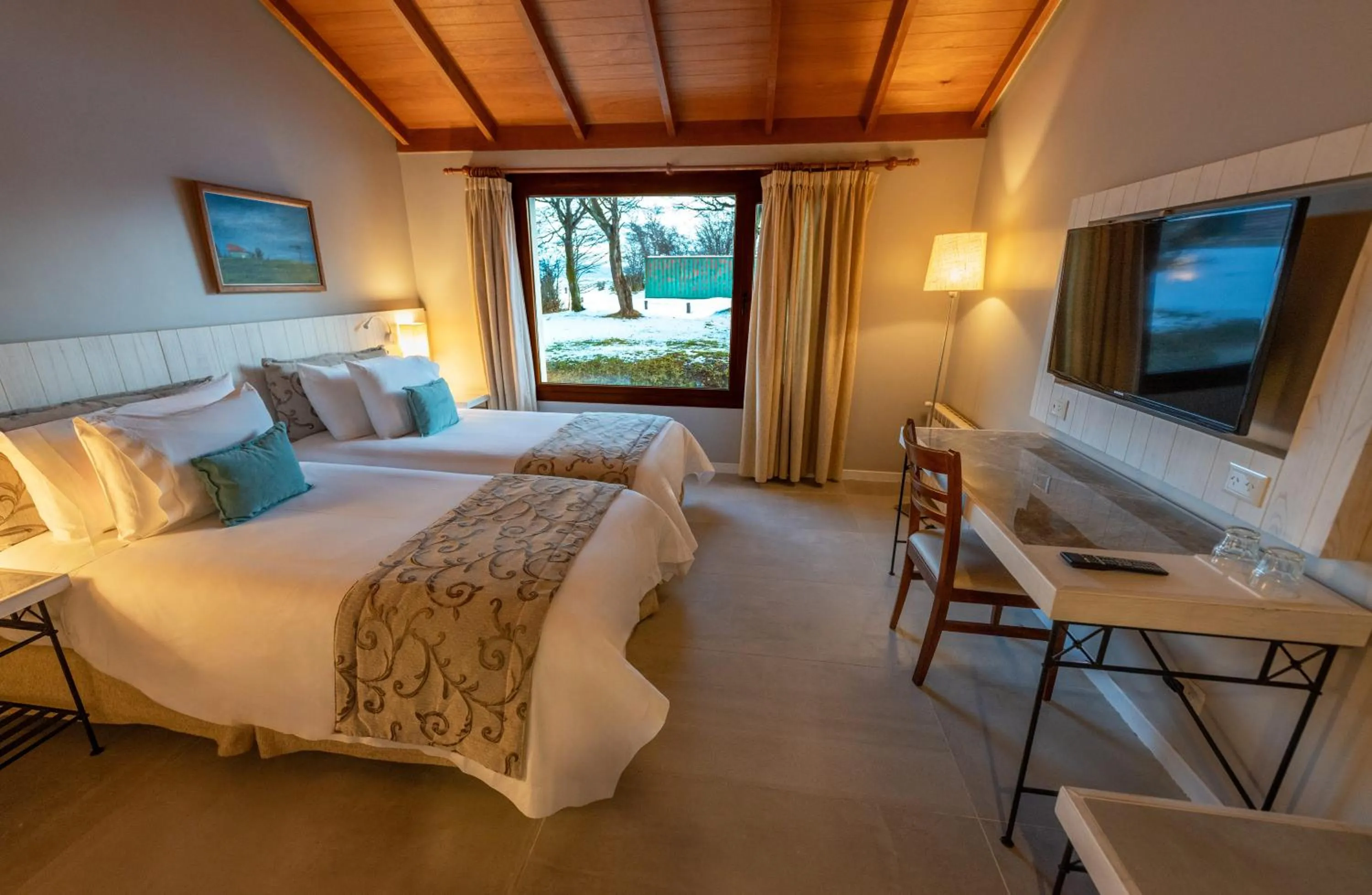 Bed in Tolkeyen Ushuaia Hotel