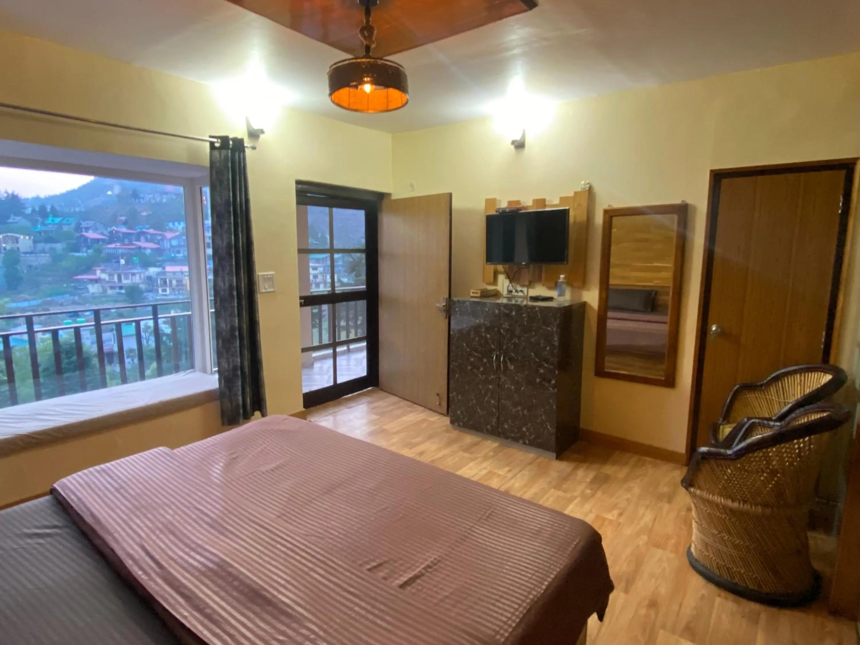 Bedroom, Bed in Khushi Cottage