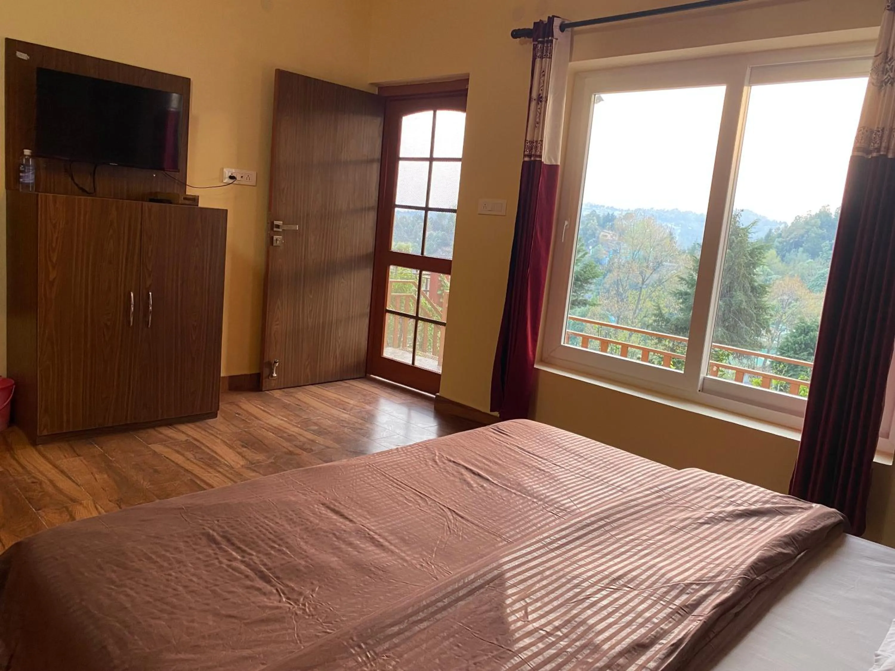 Bedroom, Bed in Khushi Cottage