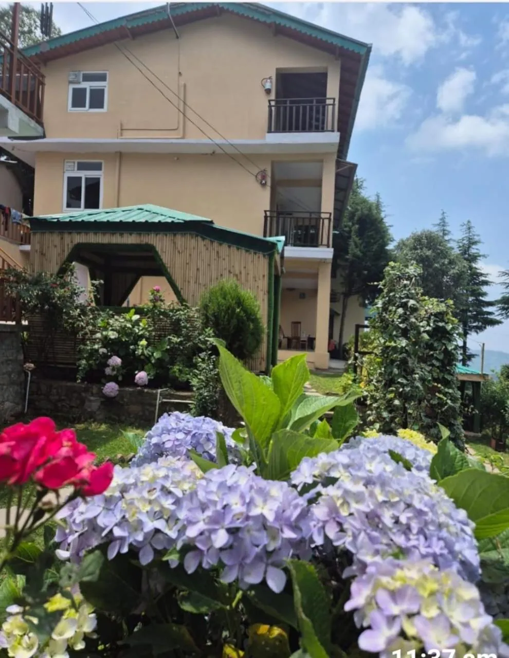 Garden view in Khushi Cottage