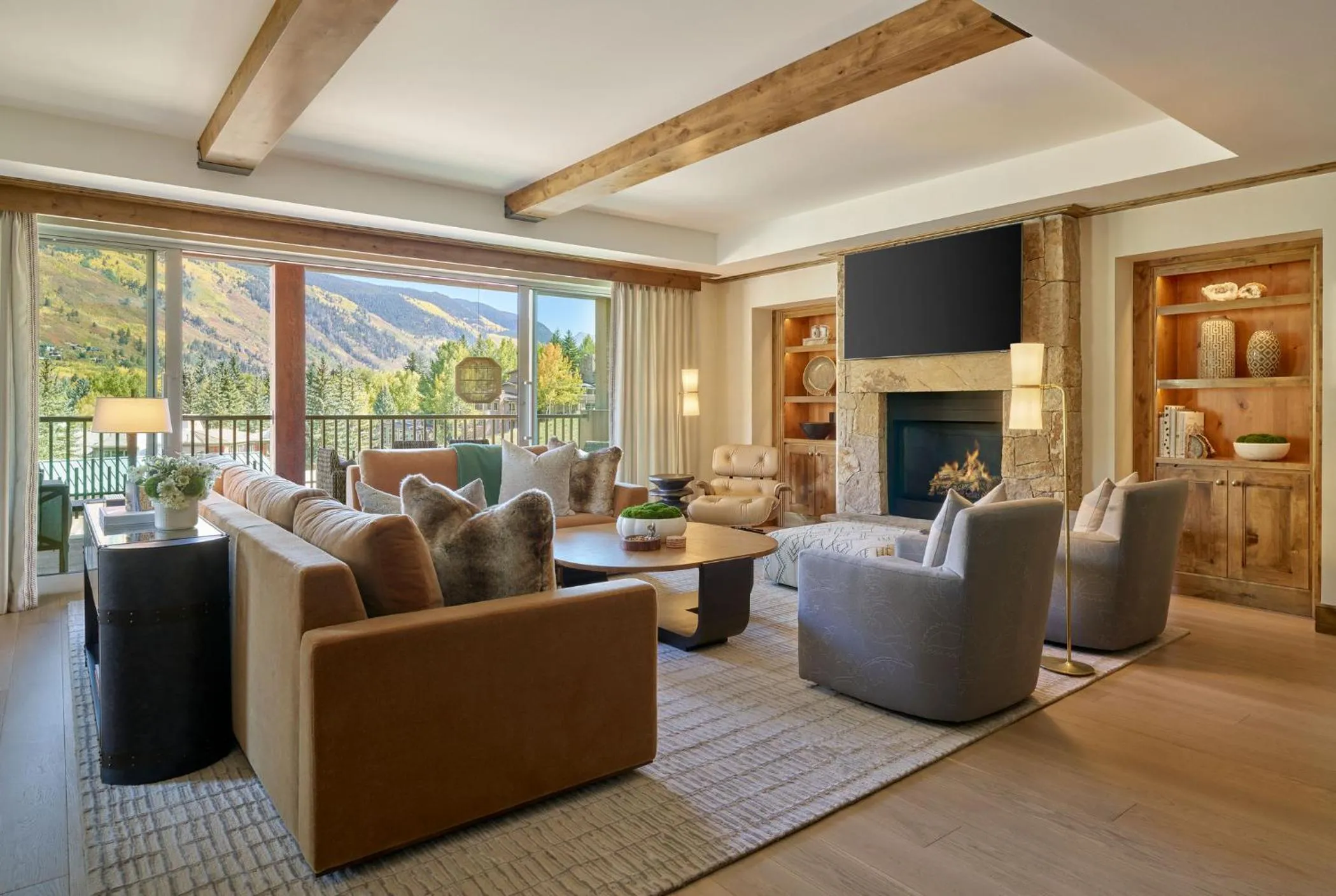 Living room in Residences at The Little Nell