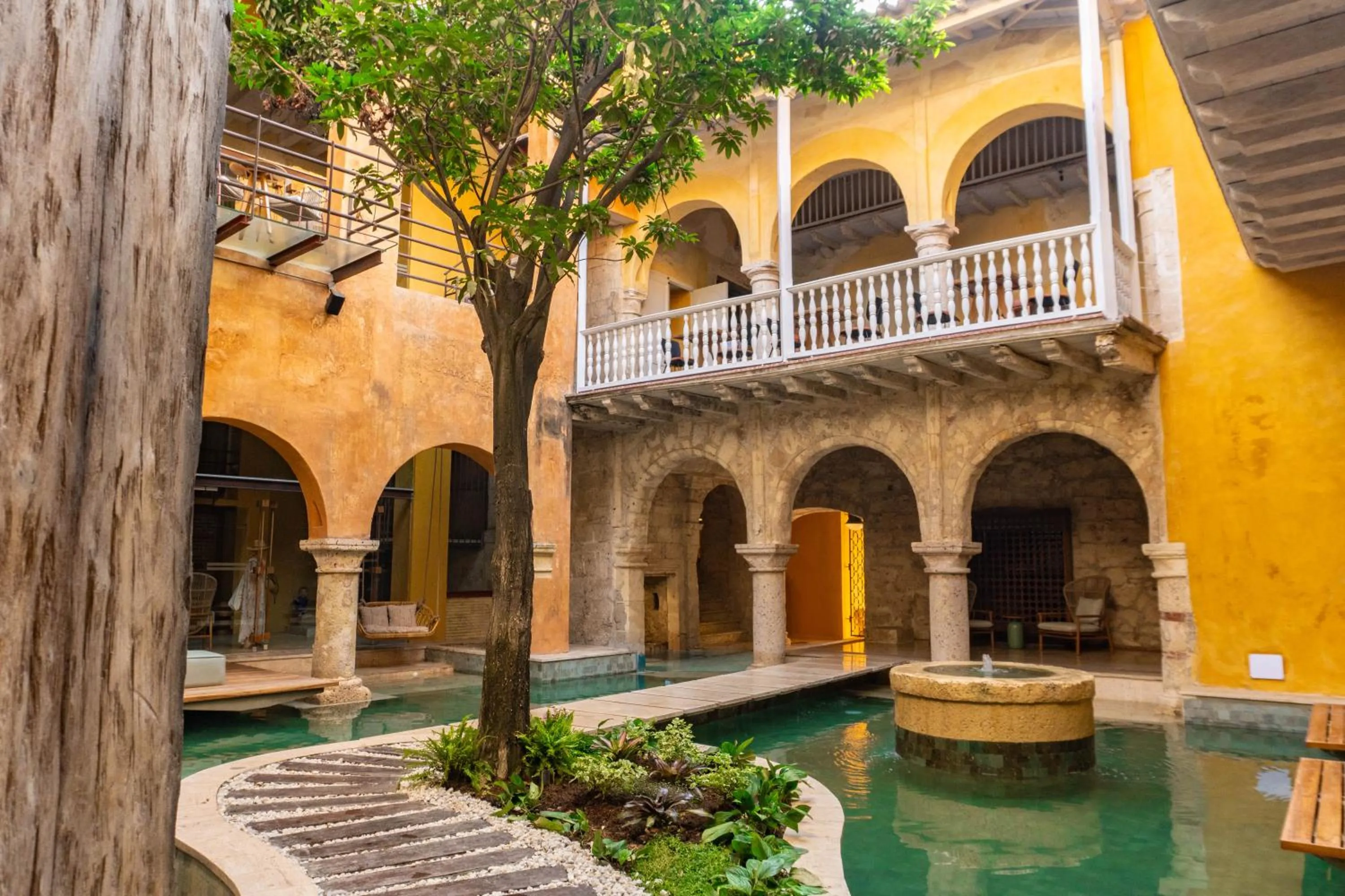 Pool view in Casa Carolina Luxury Wellness Hotel