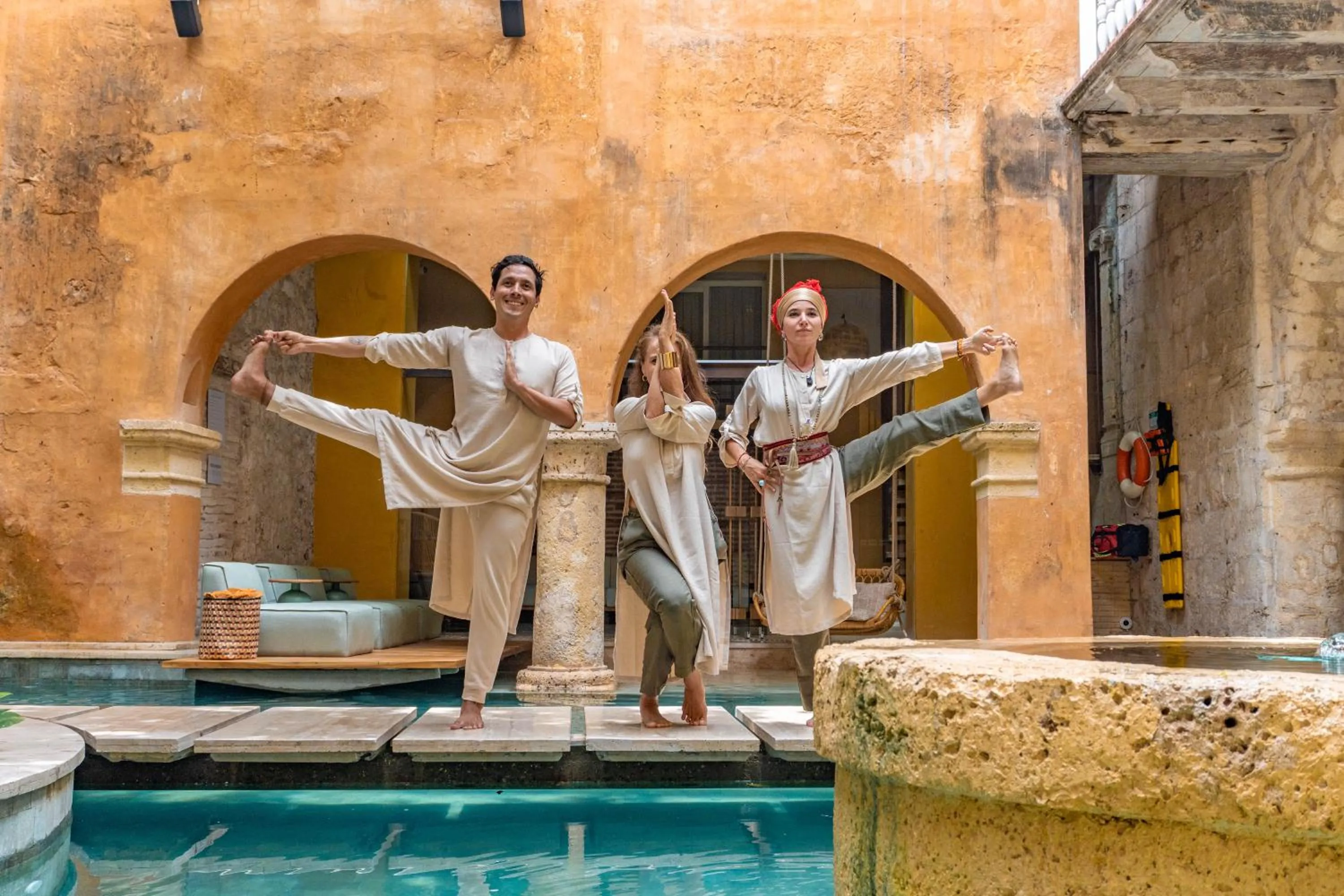 Pool view in Casa Carolina Luxury Wellness Hotel