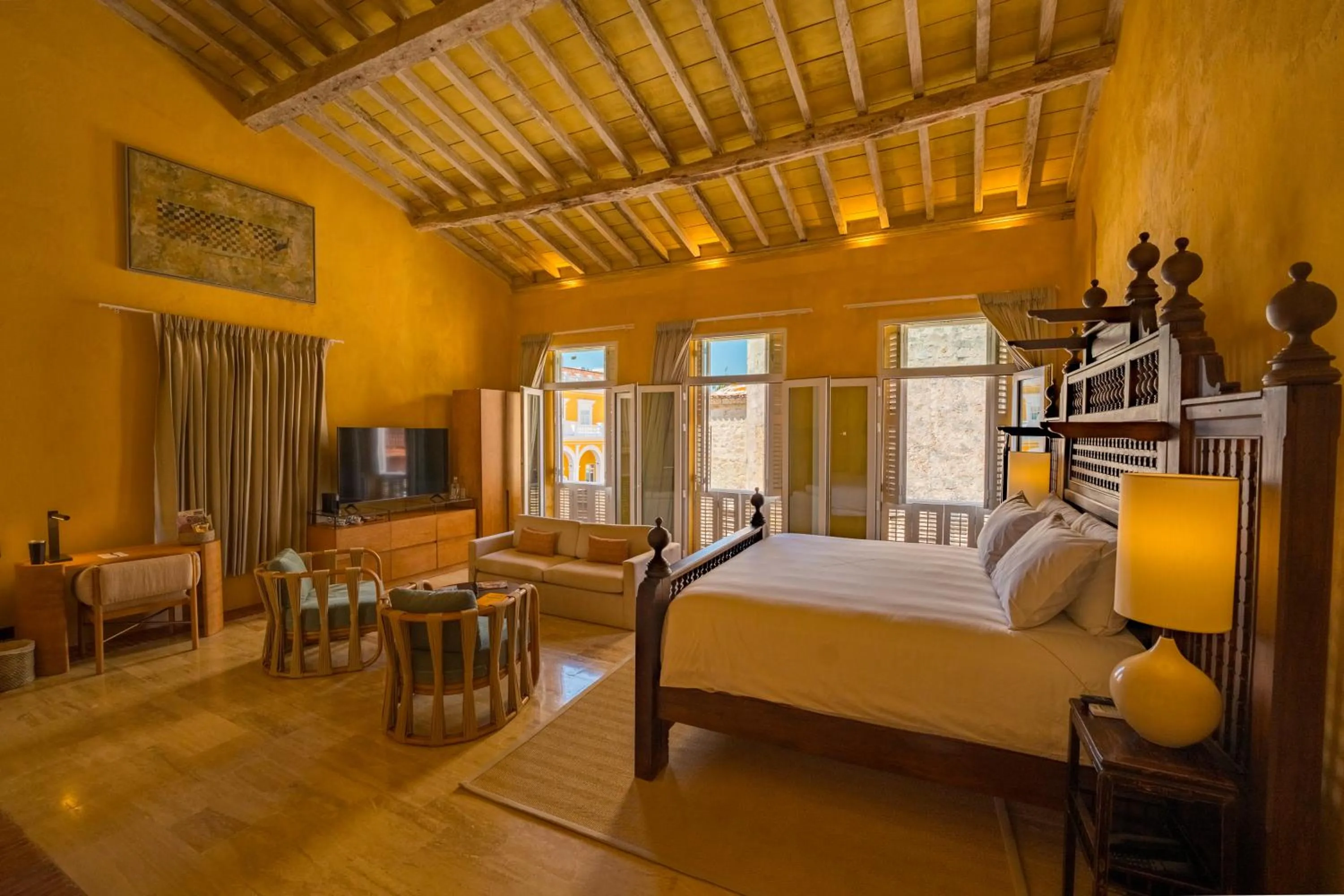 Bed in Casa Carolina Luxury Wellness Hotel