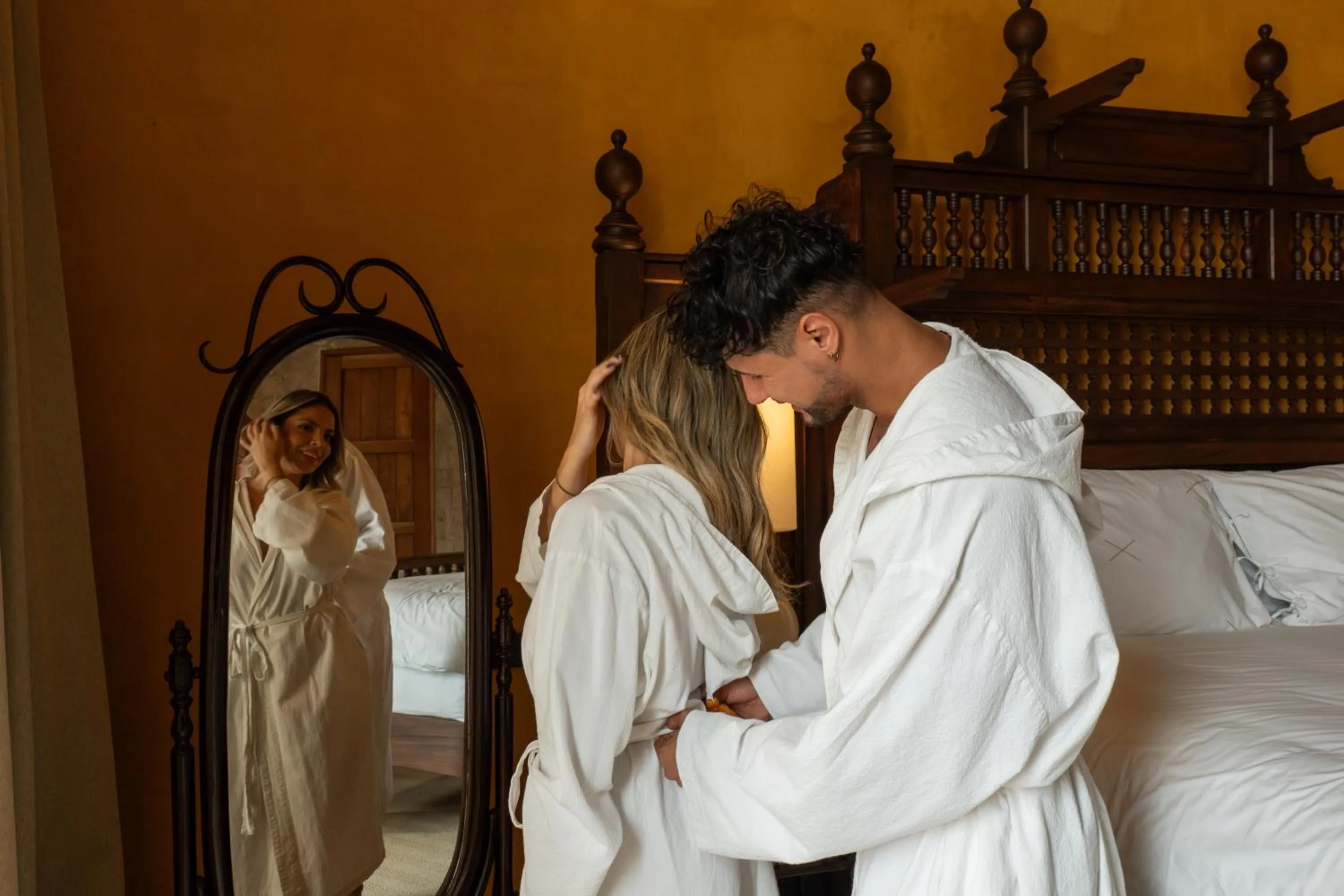 Bed in Casa Carolina Luxury Wellness Hotel