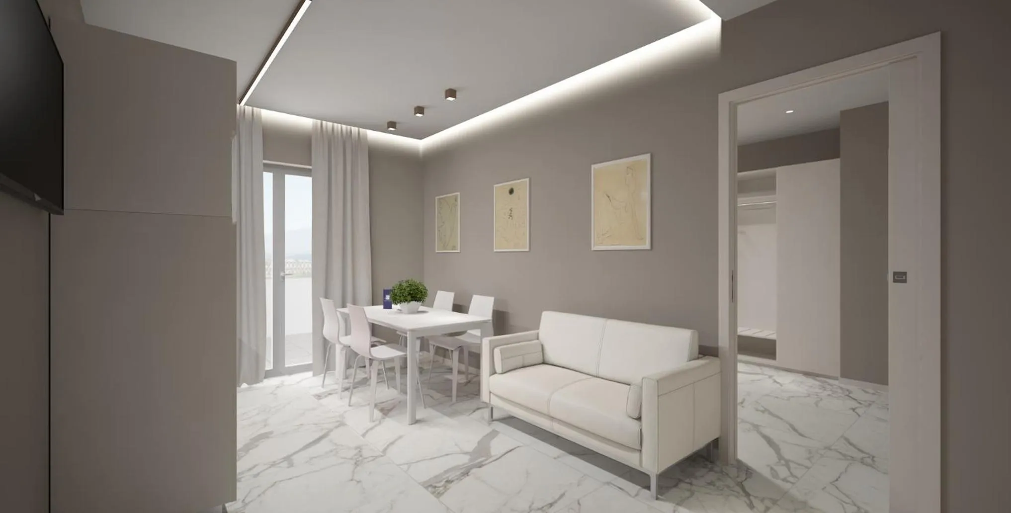 Seating area in Residence Hotel Alba Palace