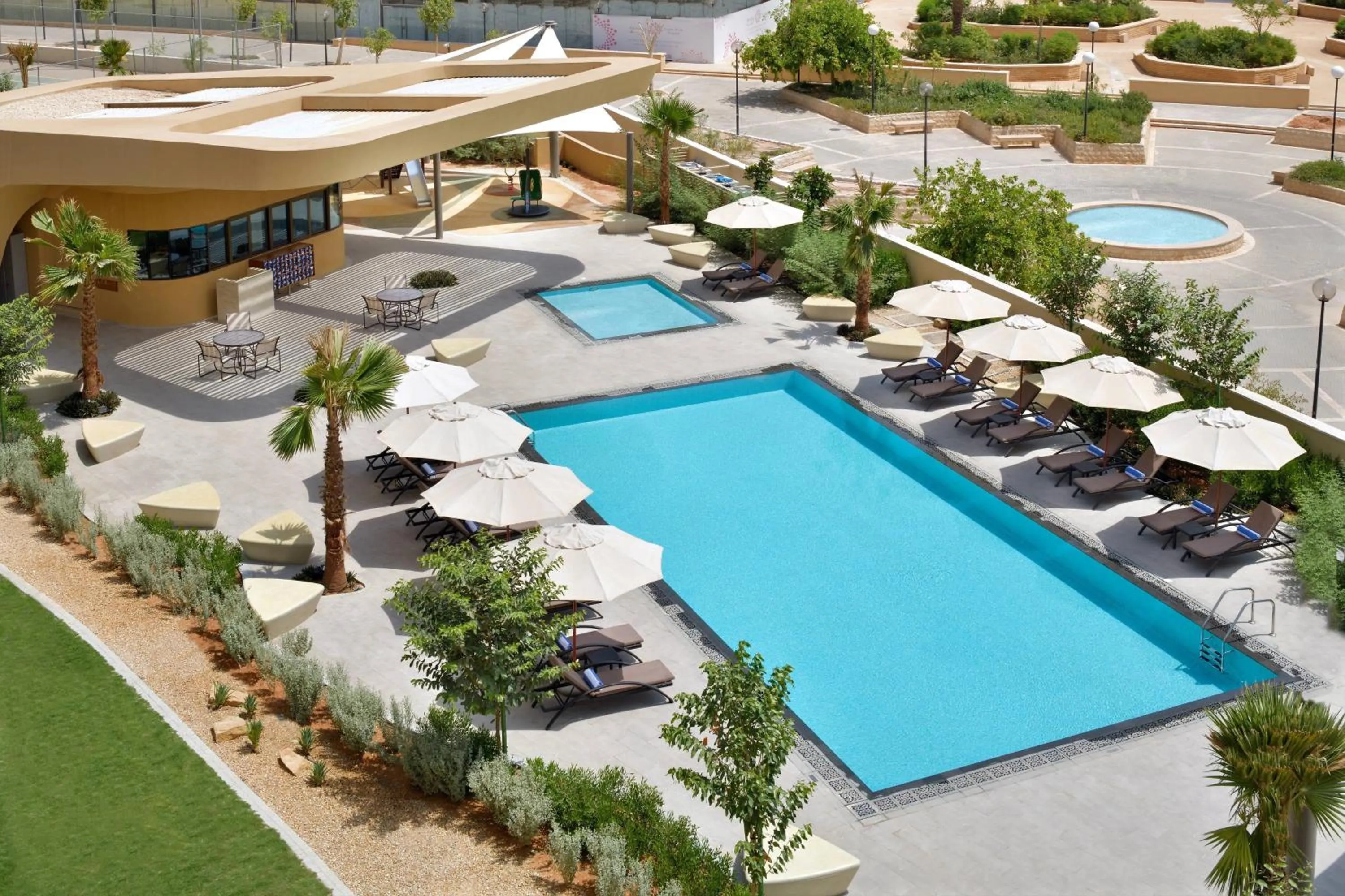 Swimming pool in Marriott Riyadh Diplomatic Quarter