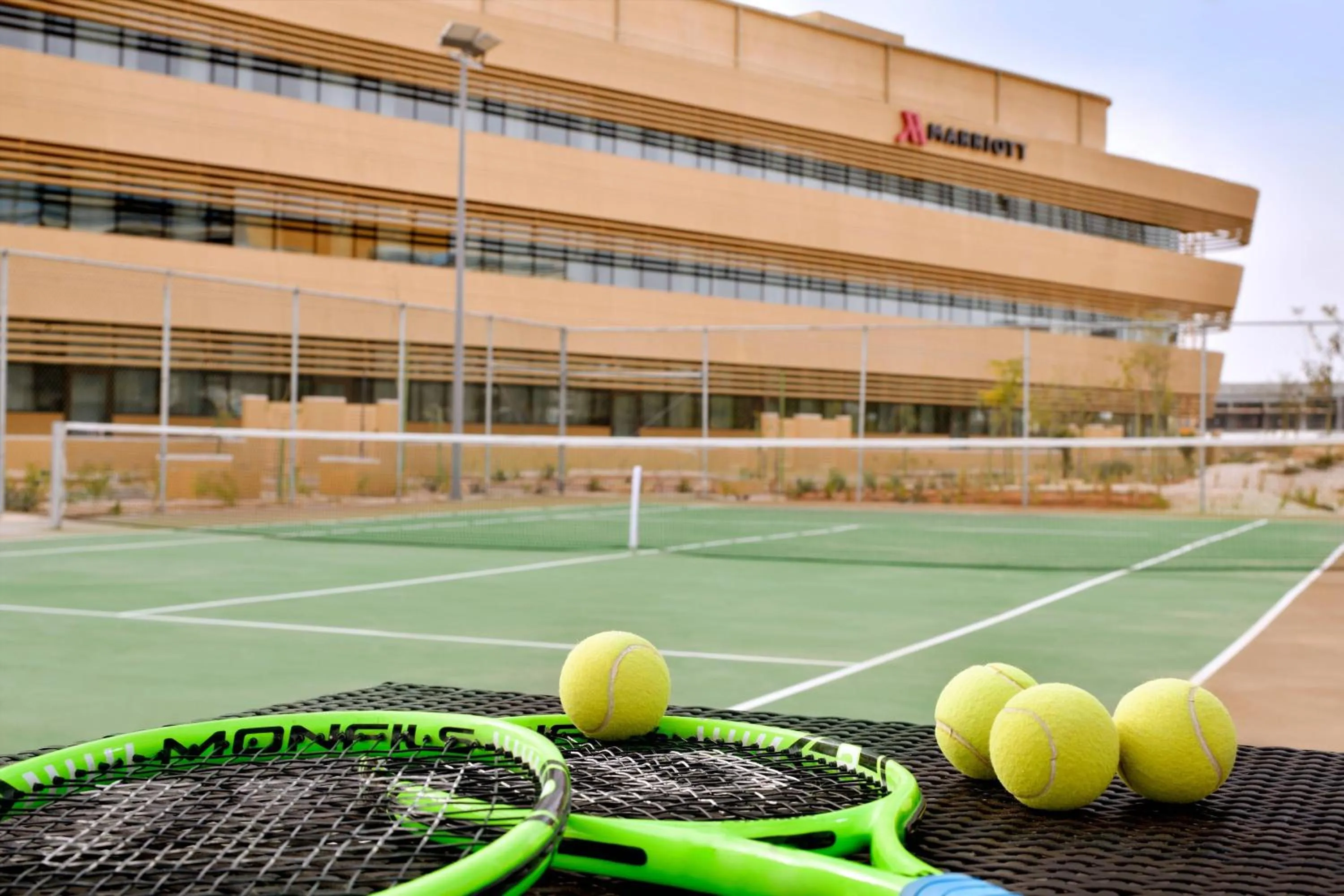 Tennis court in Marriott Riyadh Diplomatic Quarter