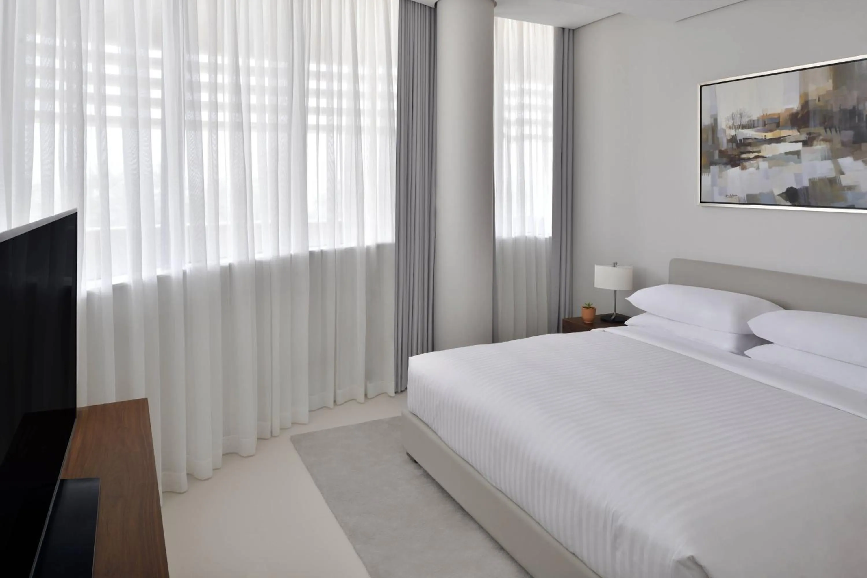 Bedroom, Bed in Riyadh Diplomatic Quarter - Marriott Executive Apartments