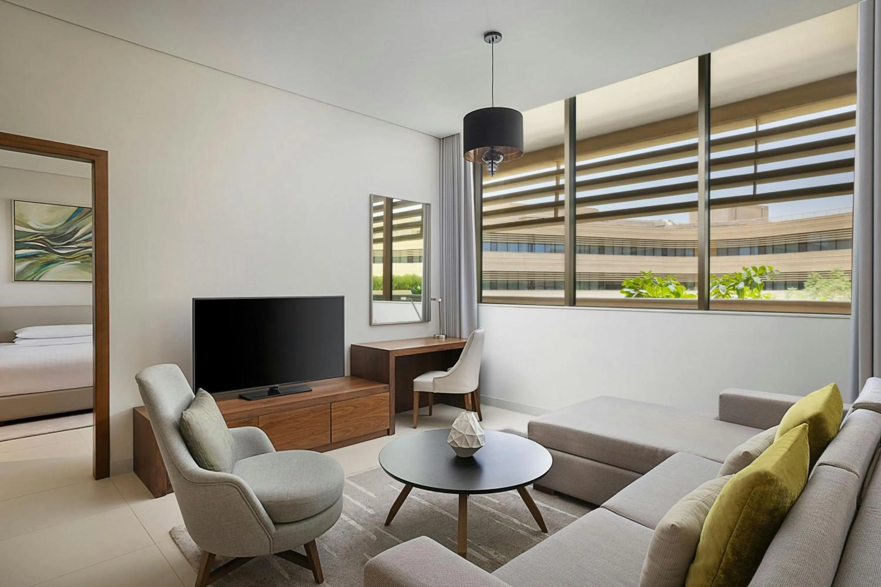 Living room in Riyadh Diplomatic Quarter - Marriott Executive Apartments