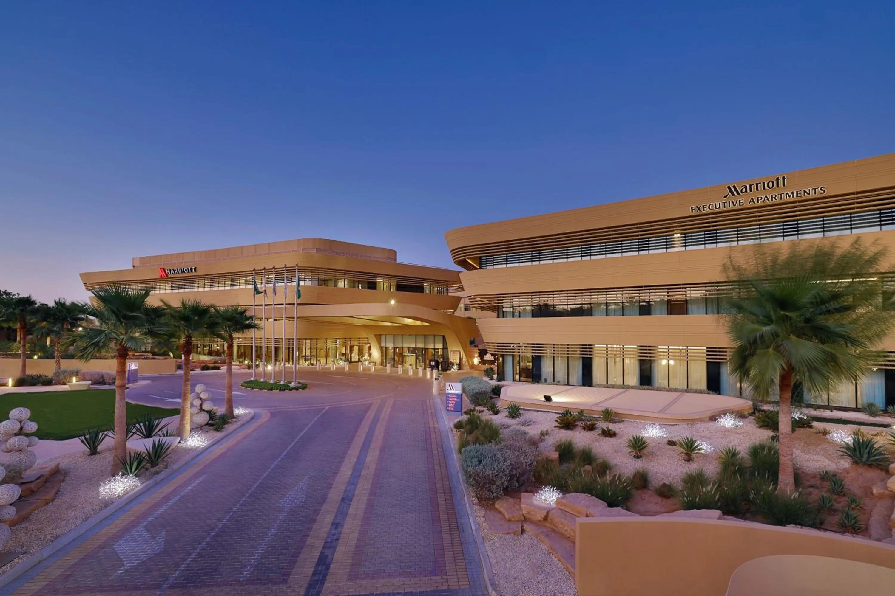Property building in Riyadh Diplomatic Quarter - Marriott Executive Apartments